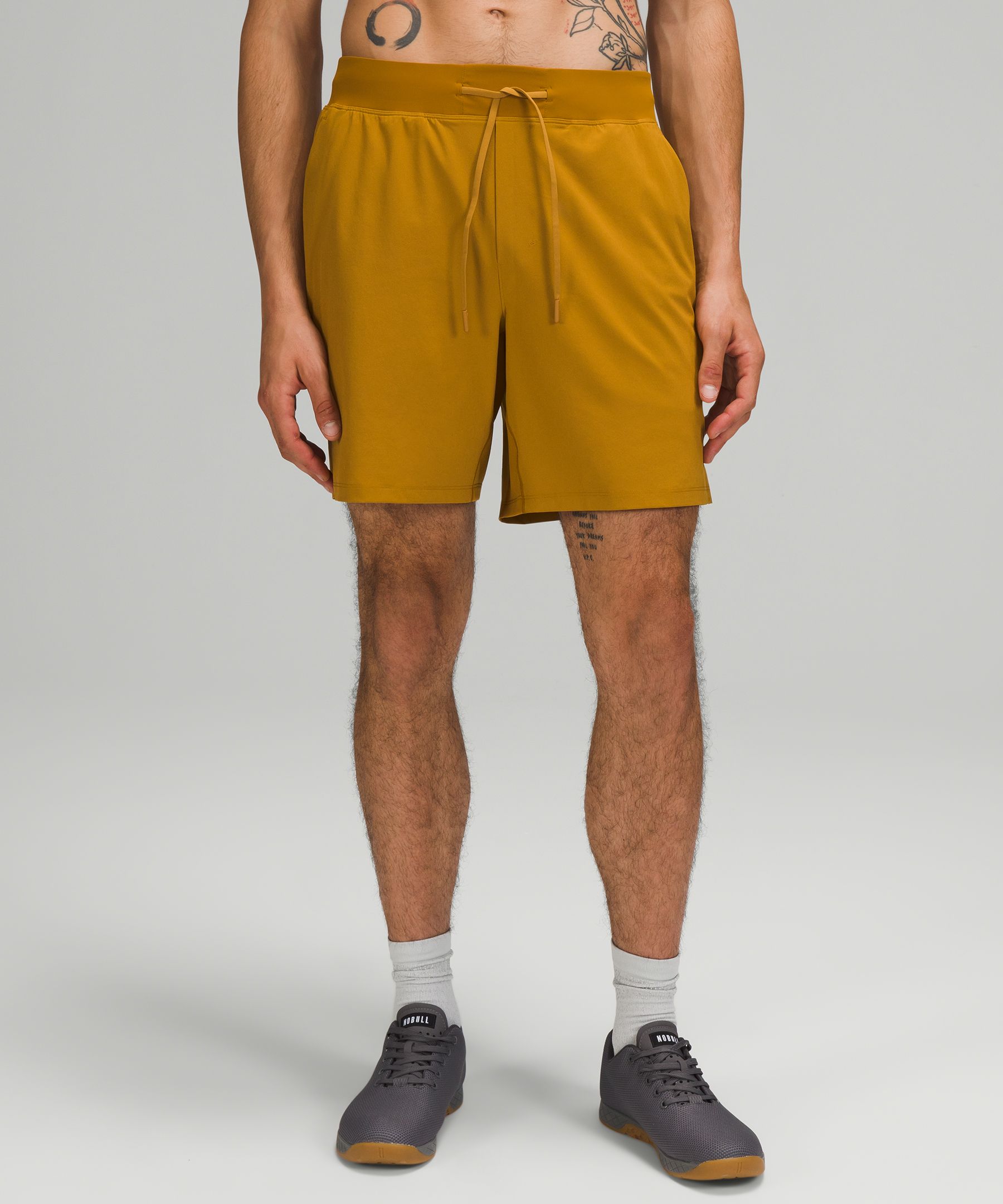 Lululemon T.h.e. Linerless Shorts 7" In Gold Spice