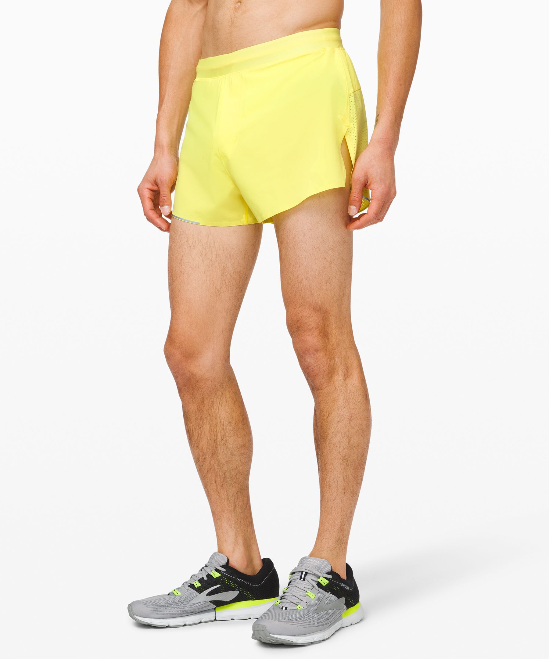 yellow lululemon shorts