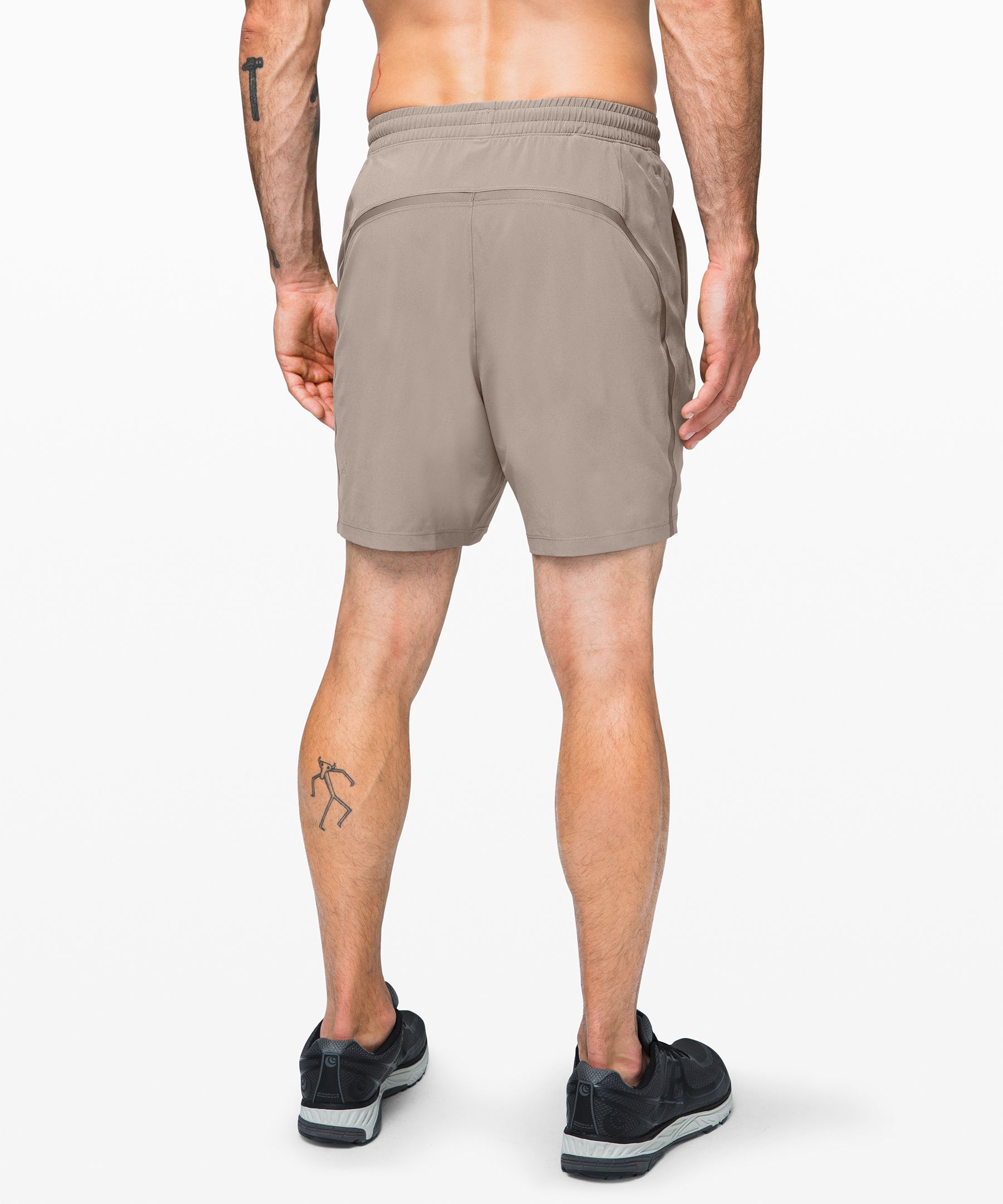 Pace Breaker Short 7 *Linerless, Heather Allover Deep Coal Black