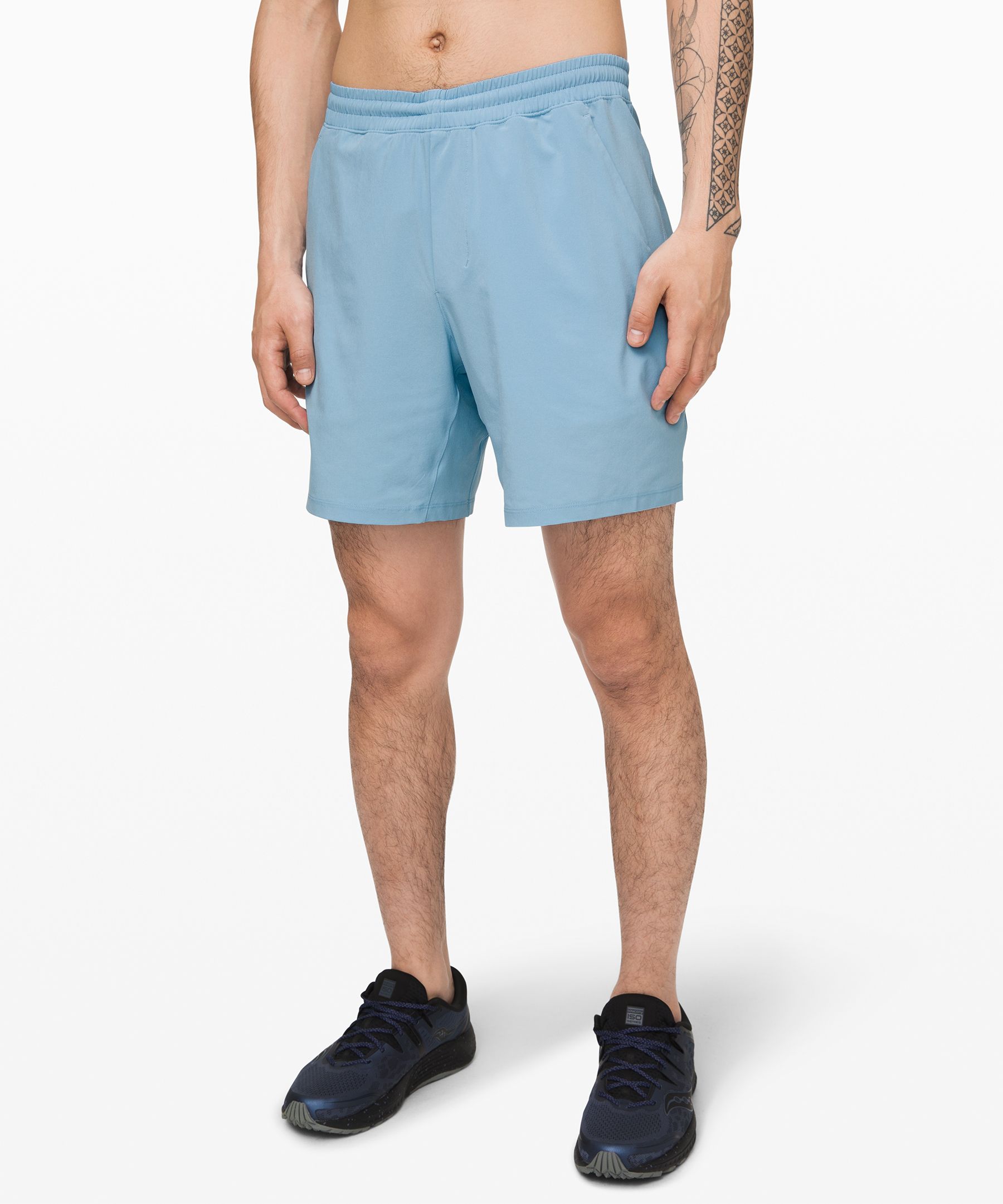 Lululemon Surge Lined Shorts 4 In Gravel Dust True Navy | ModeSens