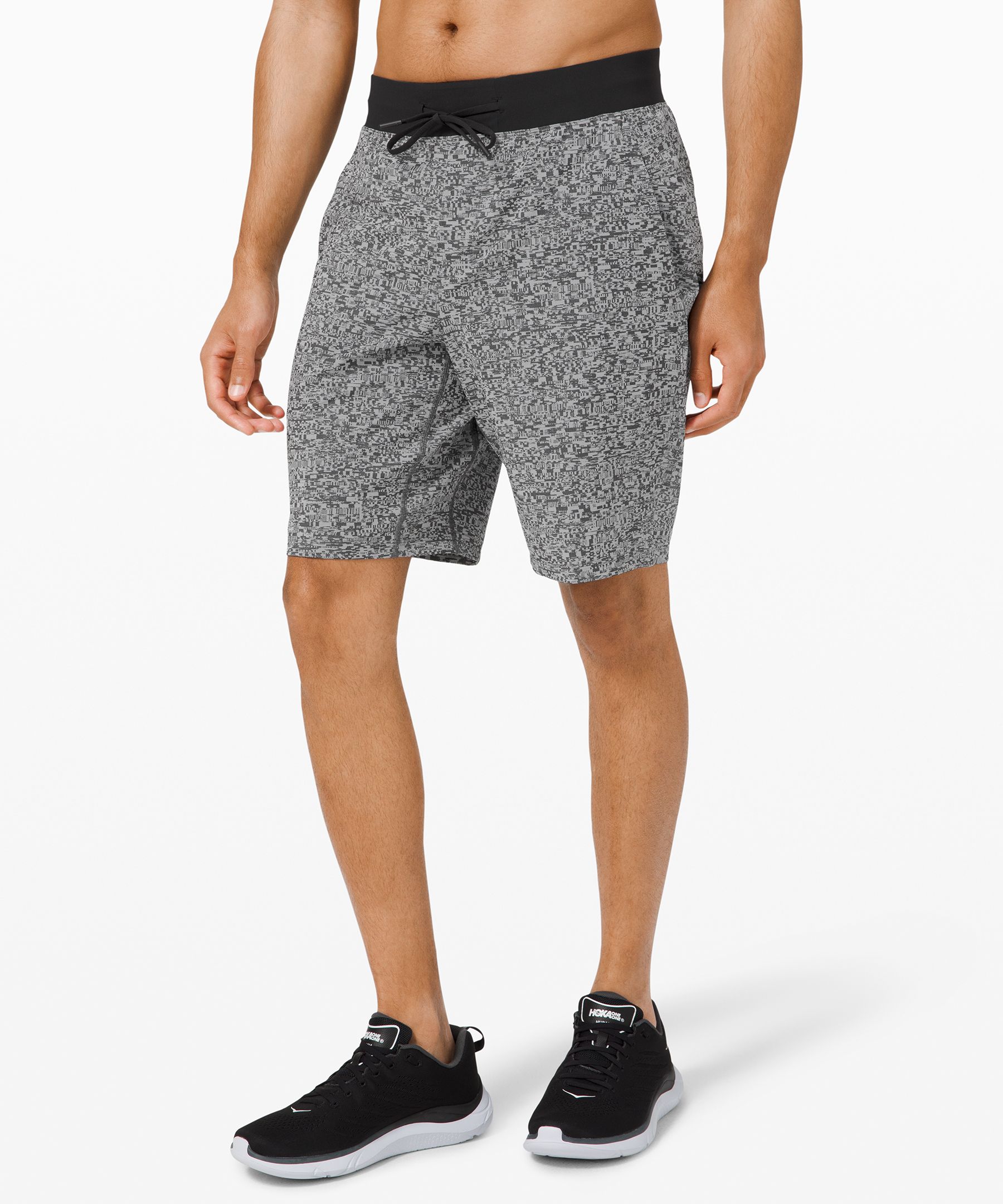 Lululemon T.h.e. Short 9" *linerless In Calibrate Jacquard Vapor Black