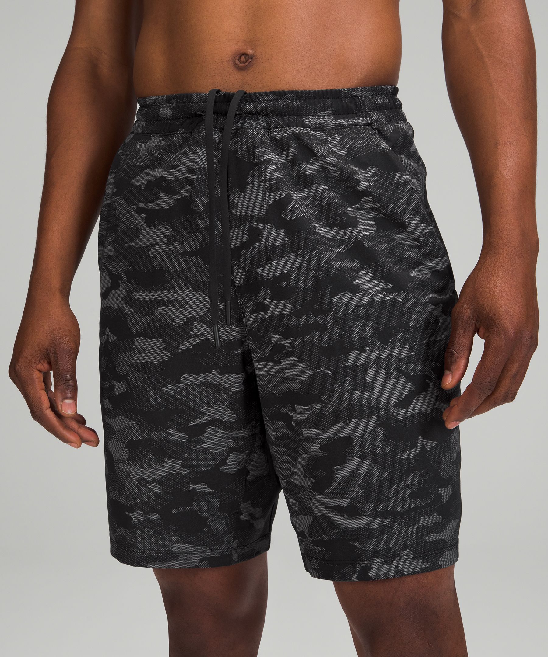 Lululemon Pace Breaker Linerless Shorts 5 In Variegated Mesh Camo Black