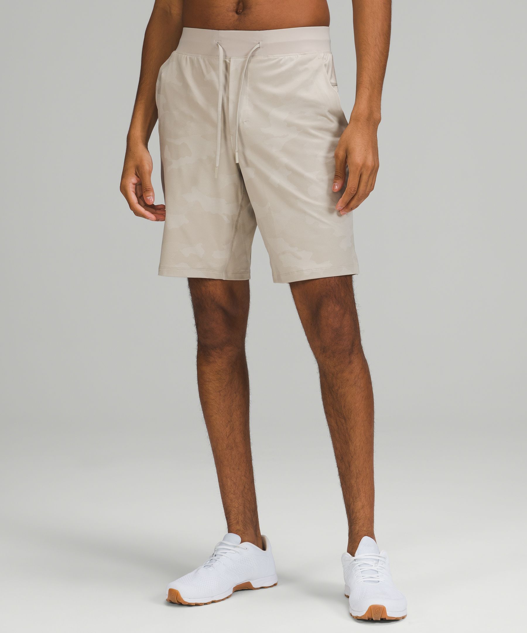 Variegated Mesh Camo Max Raw Linen White