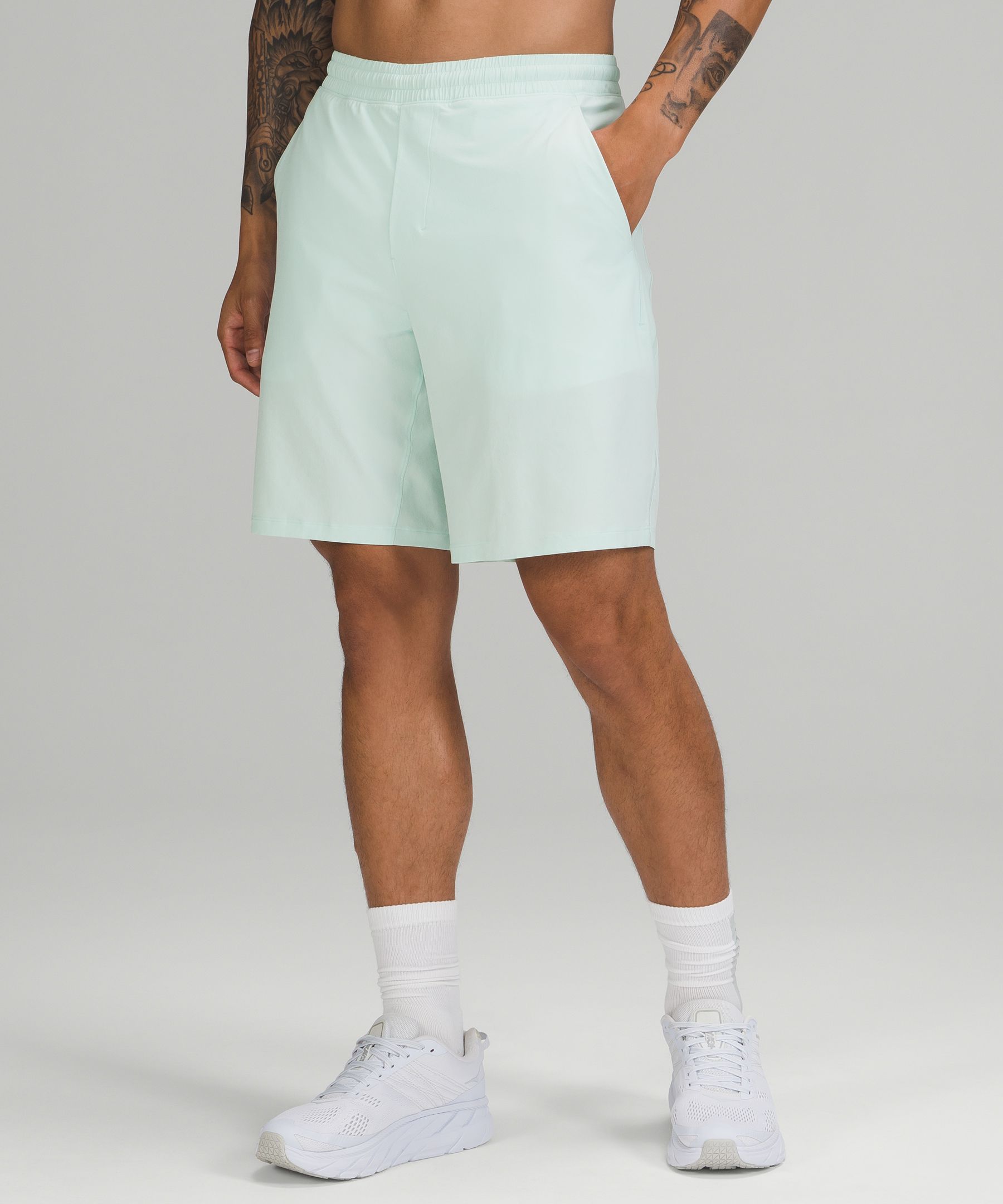 Lululemon Pace Breaker Lined Shorts 9" In Delicate Mint