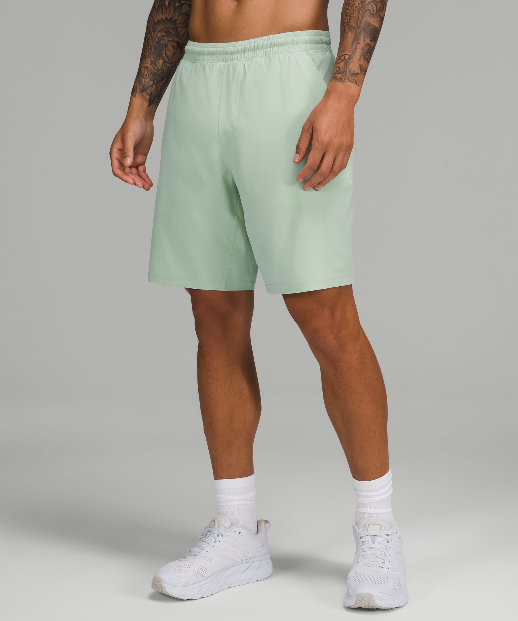 Lululemon Pace Breaker Lined Shorts 9" In Arctic Green