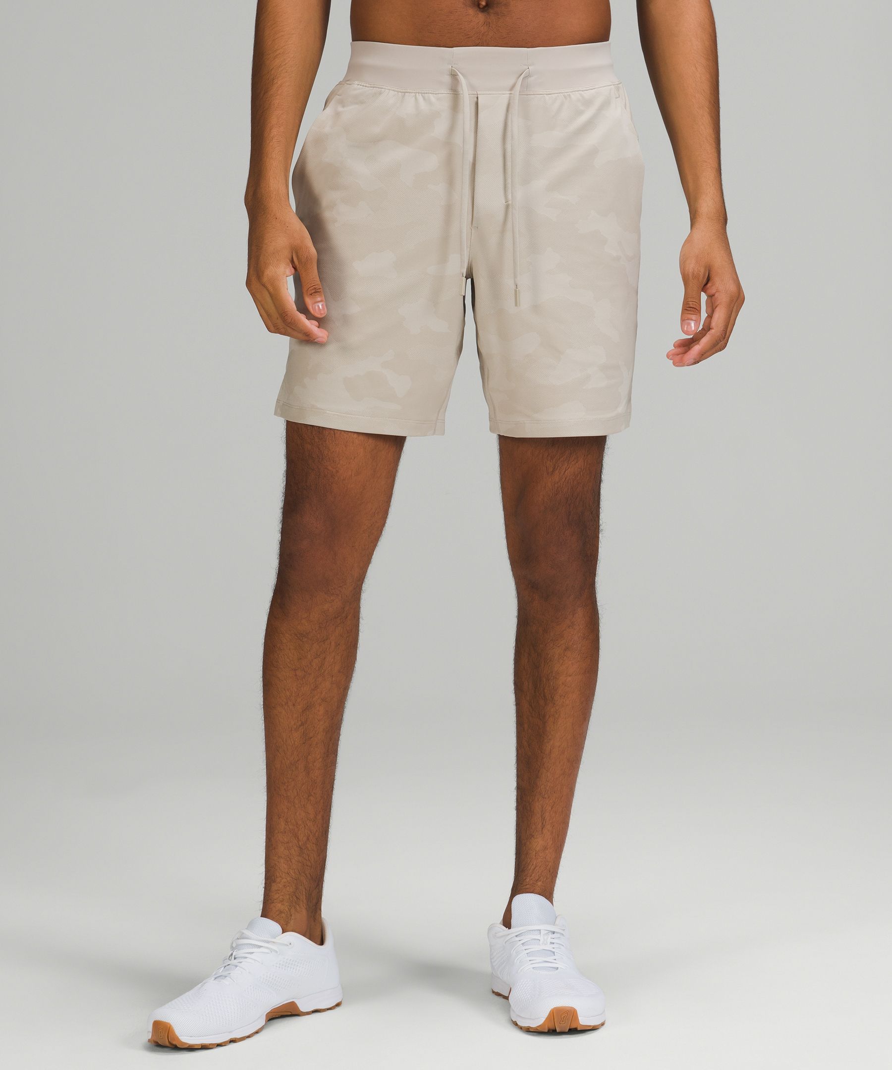 Variegated Mesh Camo Max Raw Linen White