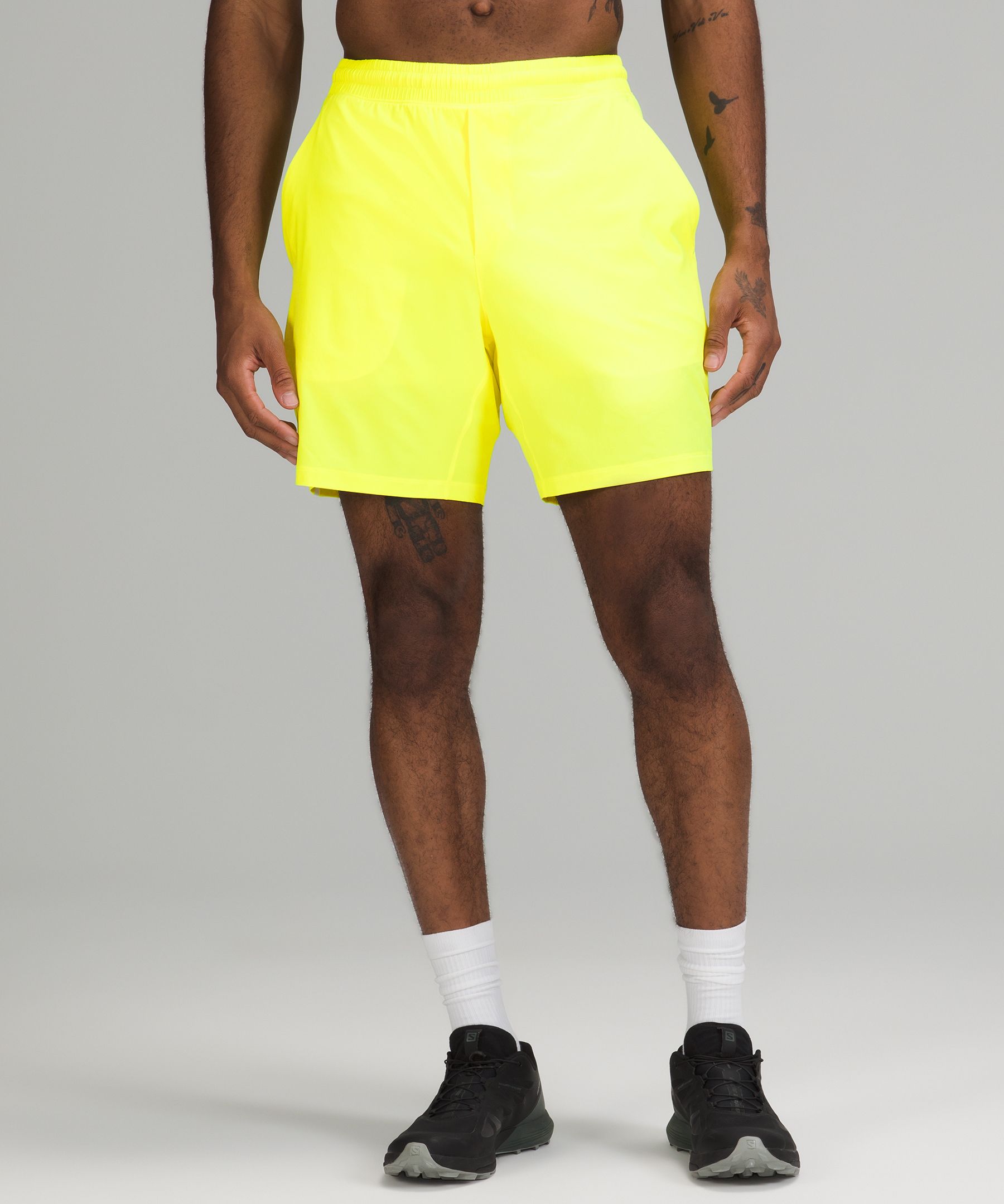 Lululemon Pace Breaker Linerless Shorts 5 In Highlight Yellow