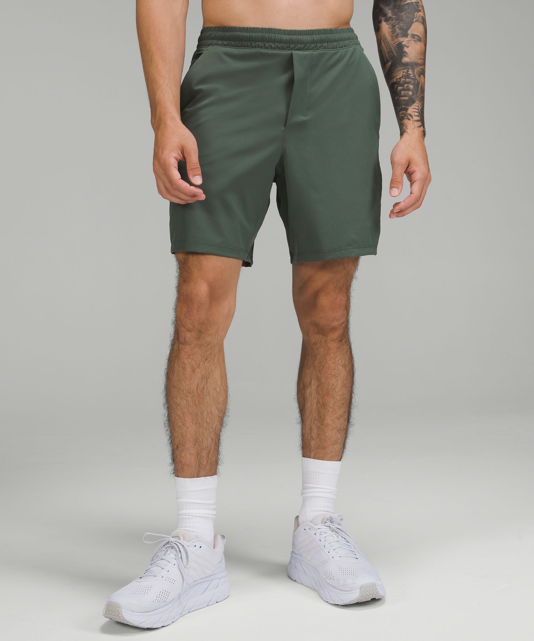 Lululemon Pace Breaker Lined Shorts 7" In Smoked Spruce