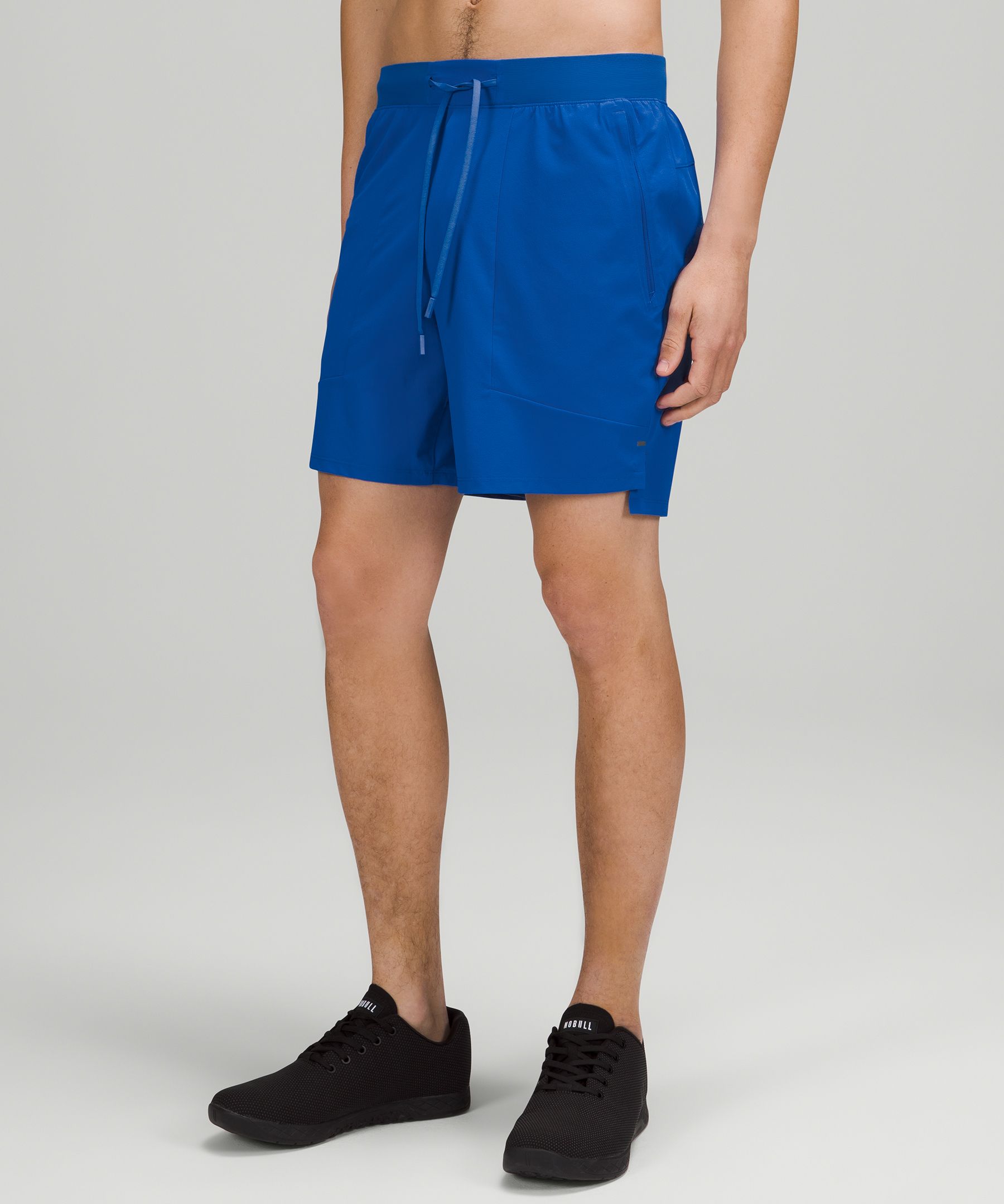 Lululemon License To Train Linerless Shorts 7" In Blazer Blue Tone