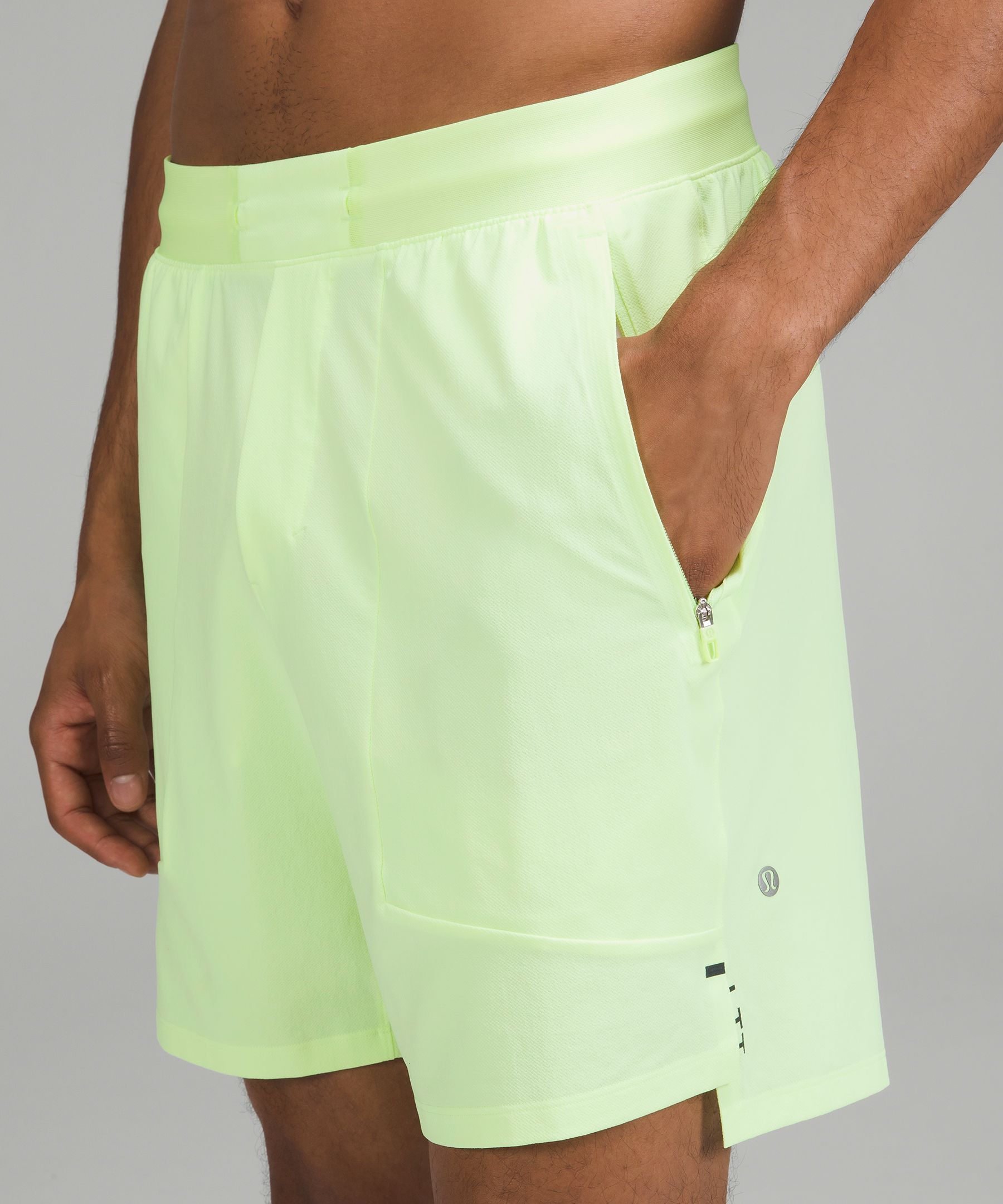 Shop Lululemon License To Train Linerless Shorts 7" In Faded Zap