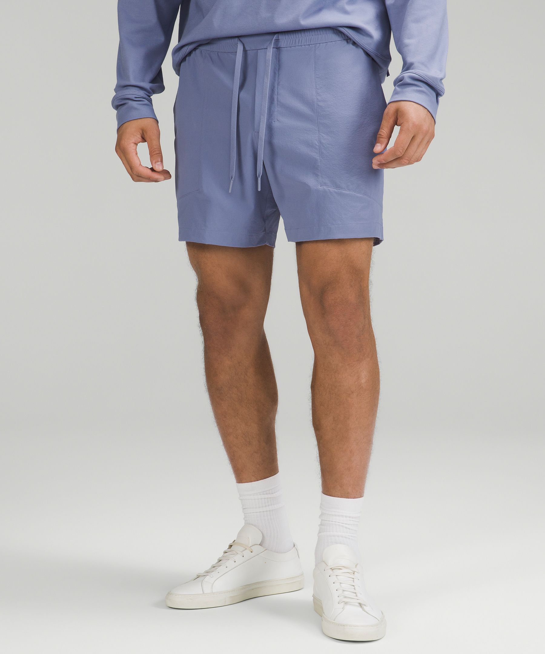 Lululemon Bowline Shorts 5" Stretch Ripstop In Blue
