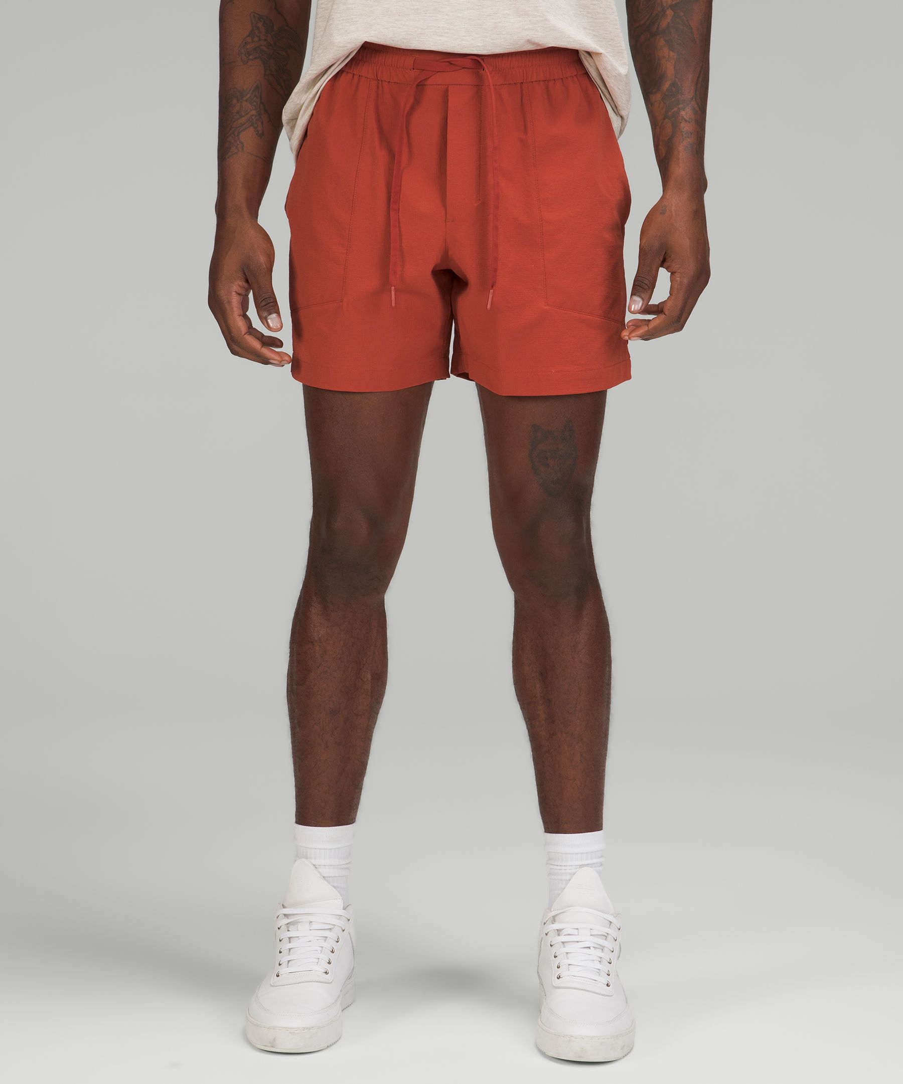 Lululemon Bowline Shorts 5" Stretch Ripstop In Red