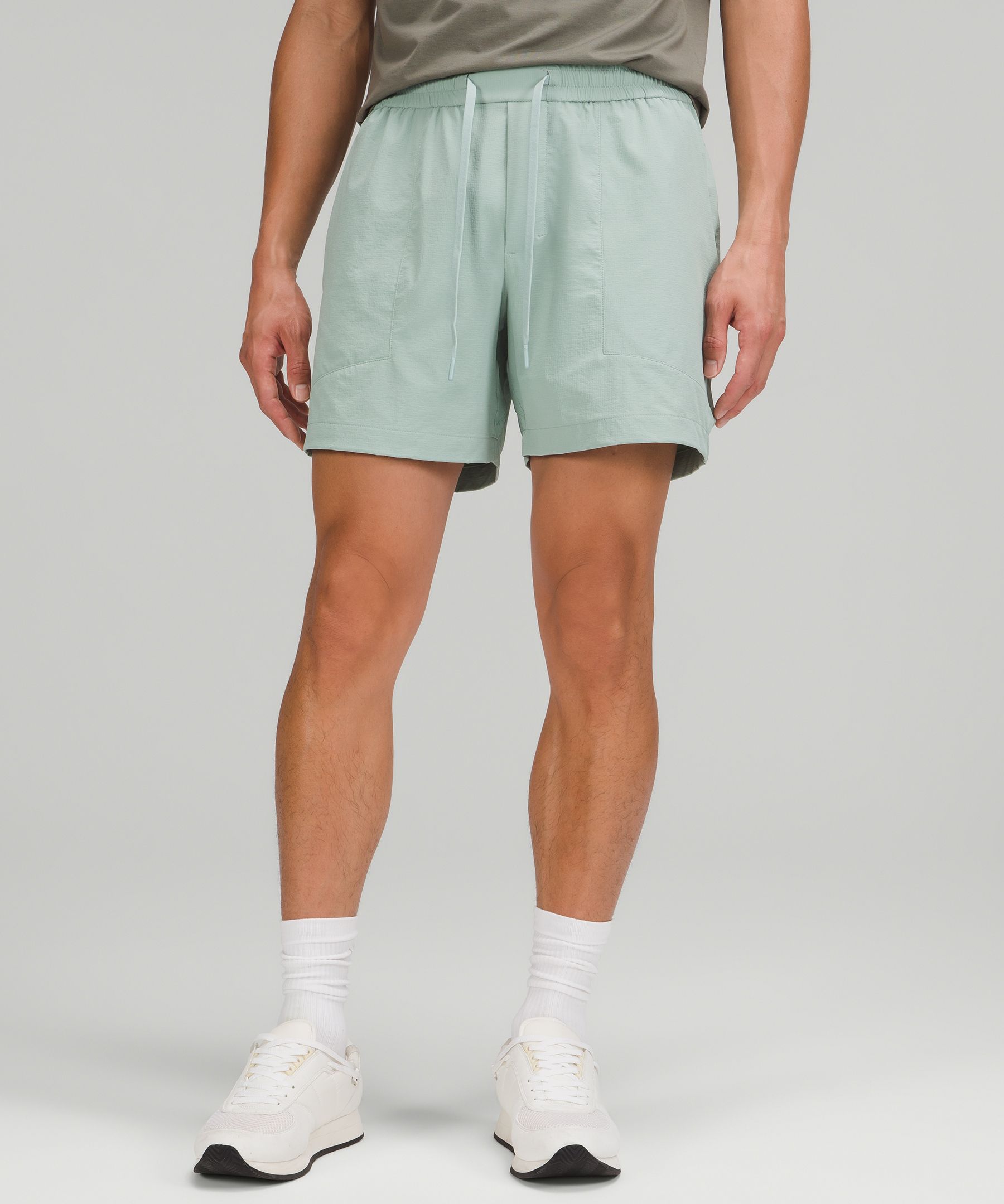 Lululemon Bowline Shorts 5" Stretch Ripstop In Silver Blue