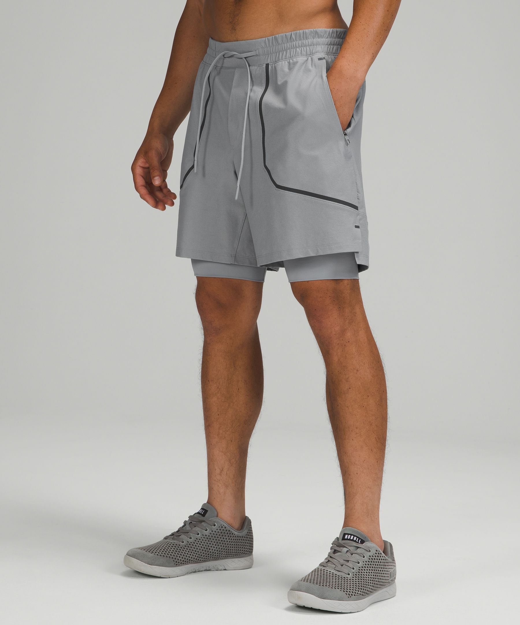 lululemon license to train lined shorts men