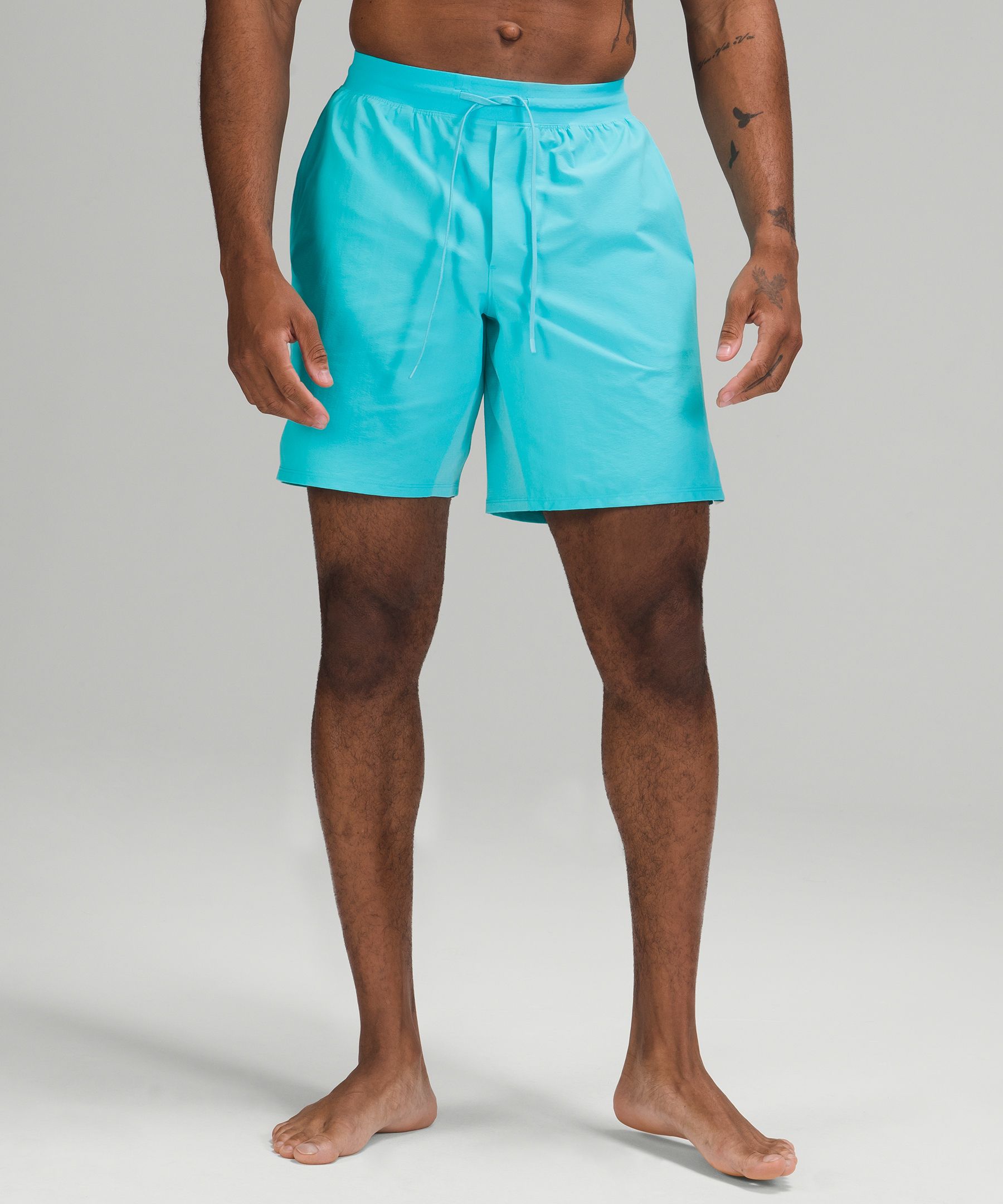   Essentials Men's 9 Quick-Dry Swim Trunk, Aqua