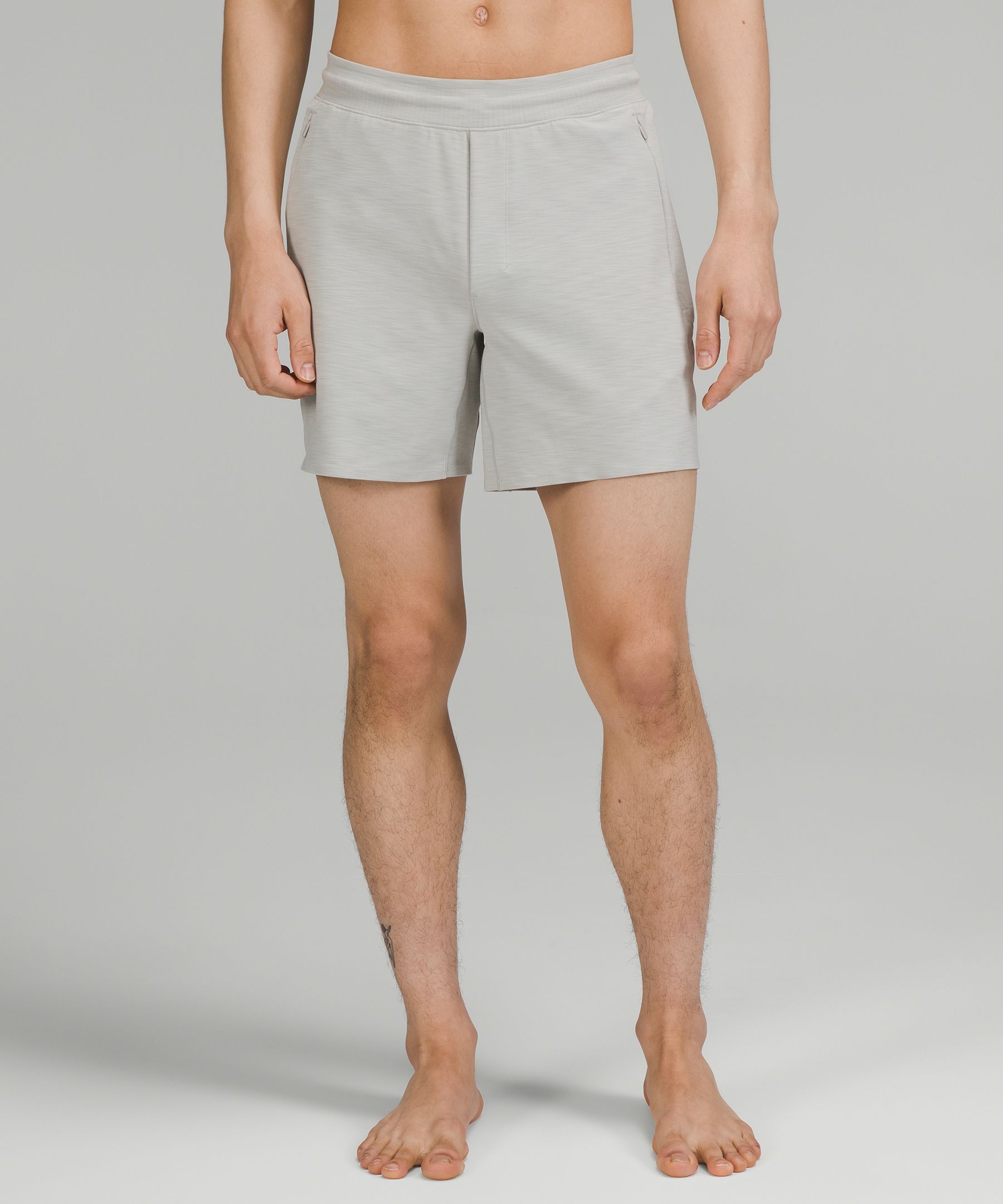 Lululemon Balancer Shorts 6" Everlux In Heathered Seal Grey