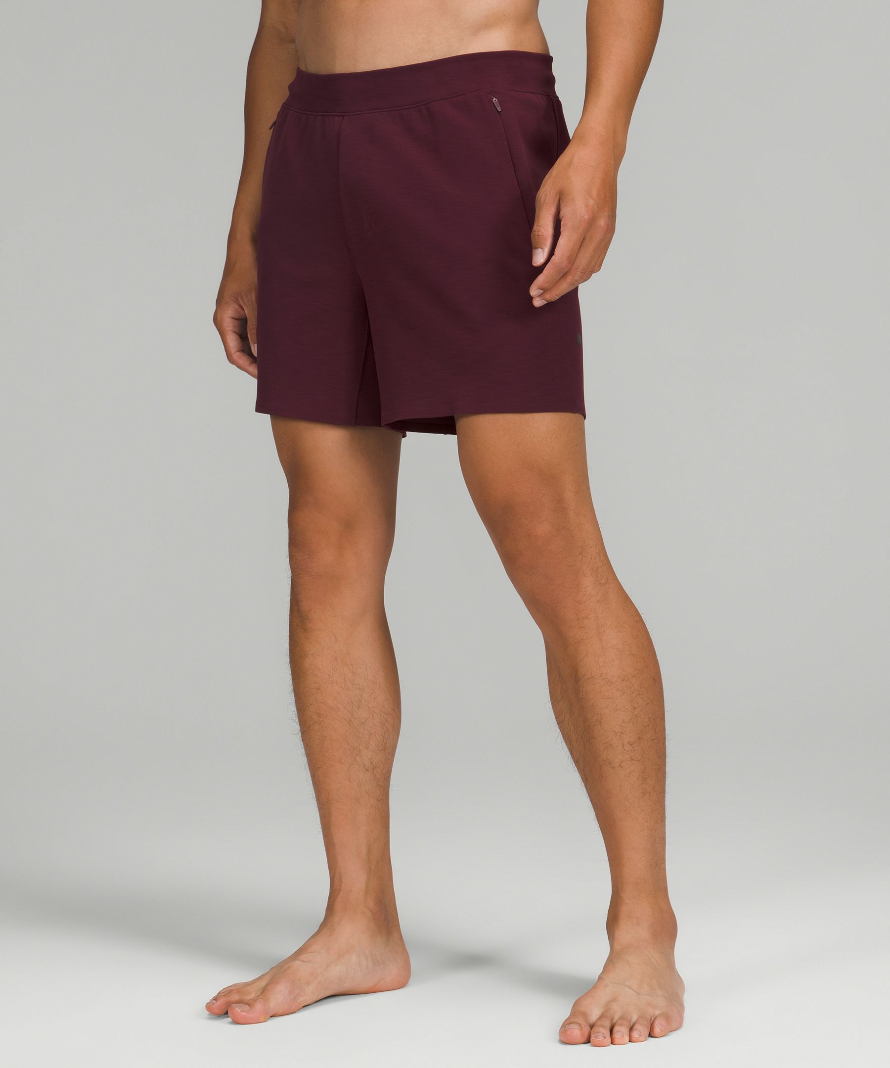 Lululemon Balancer Shorts 6" Everlux In Heathered Cassis