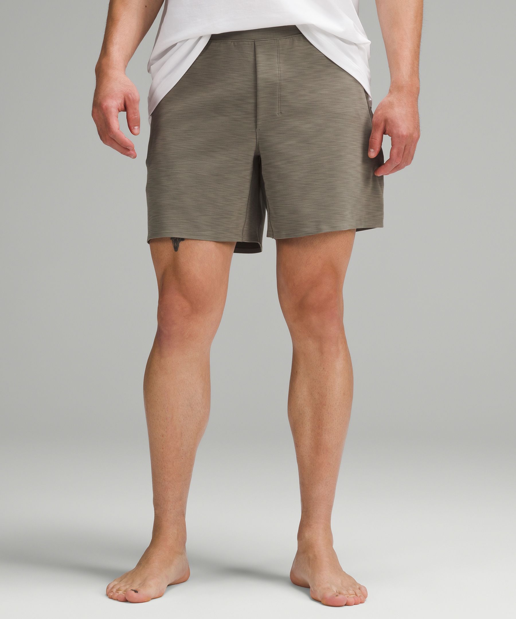 Lululemon Balancer Shorts 6" Everlux In Heathered Rover