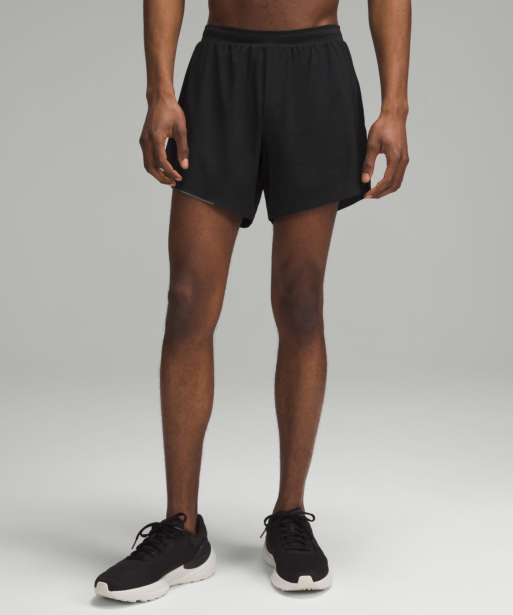 Shop Lululemon Fast And Free Lined Shorts 6" In Black