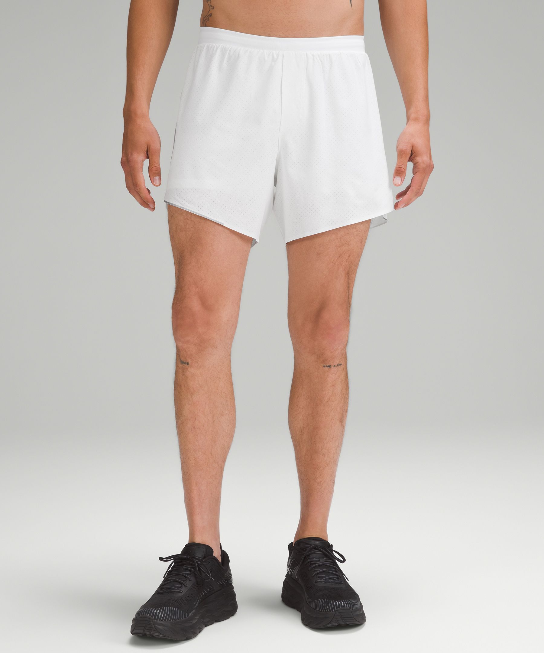 Lululemon Fast And Free Lined Shorts 6" In White