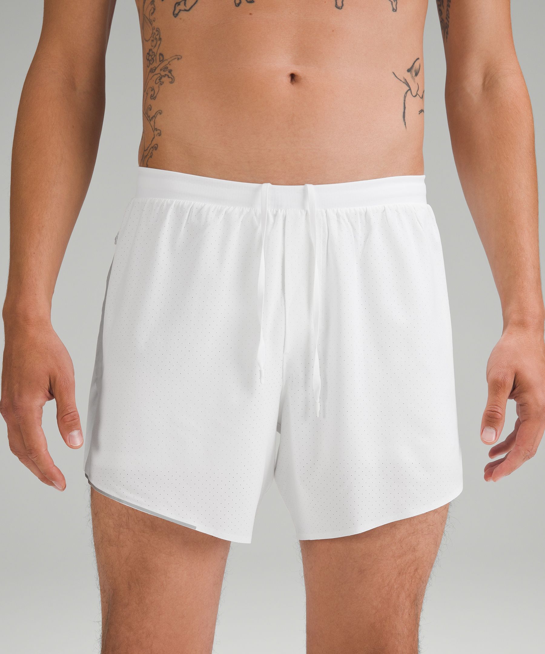 Shop Lululemon Fast And Free Lined Shorts 6" In White