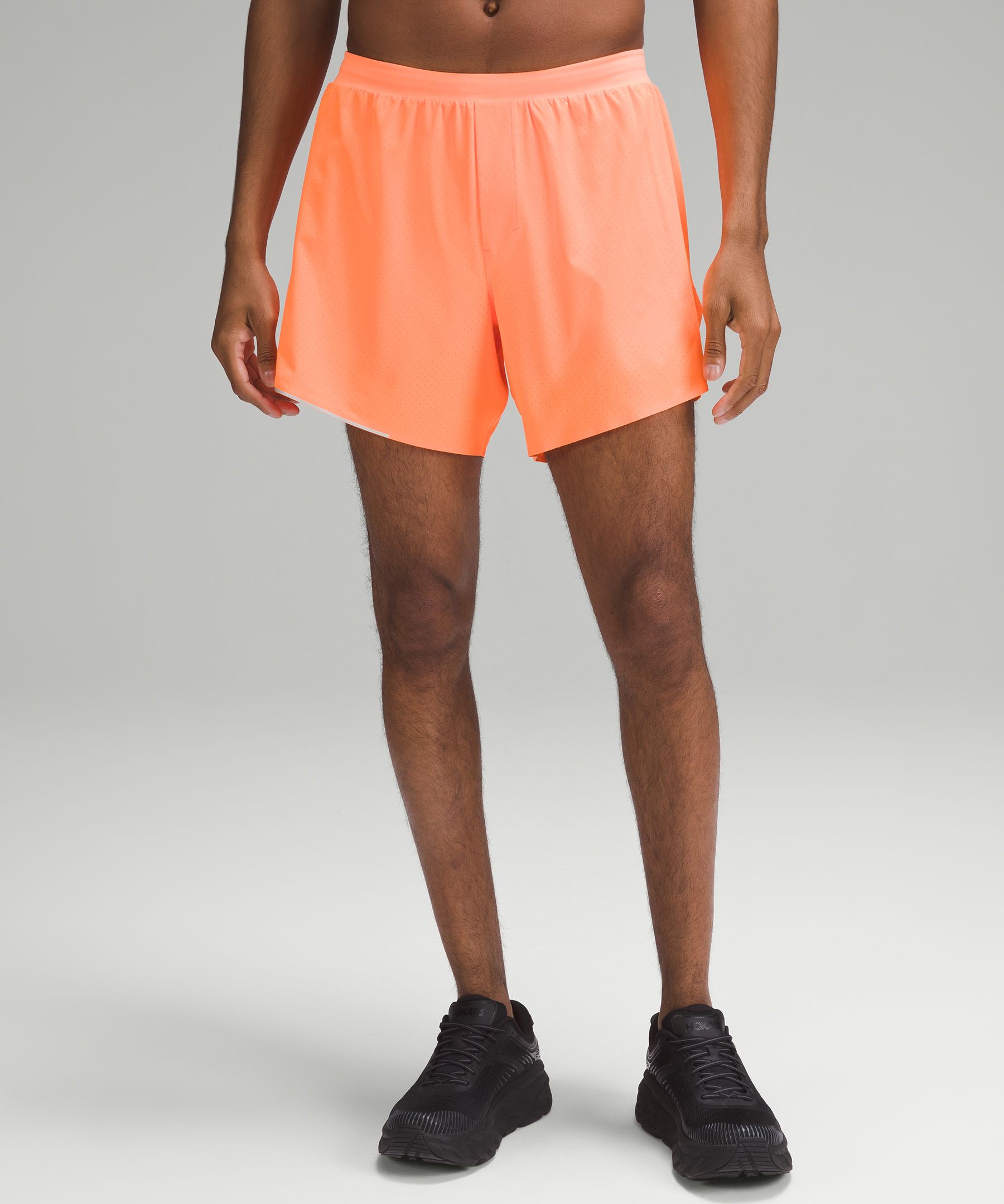 Lululemon Fast And Free Lined Short 6" In Highlight Orange