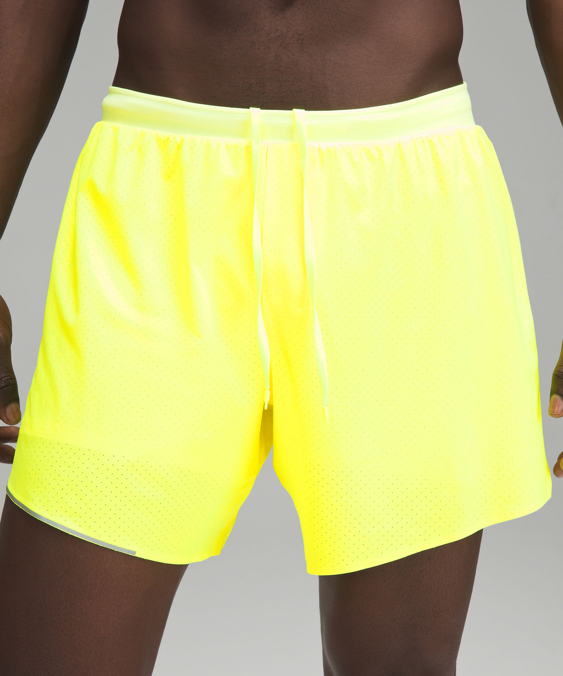 Shop Lululemon Fast And Free Lined Shorts 6" In Highlight Yellow