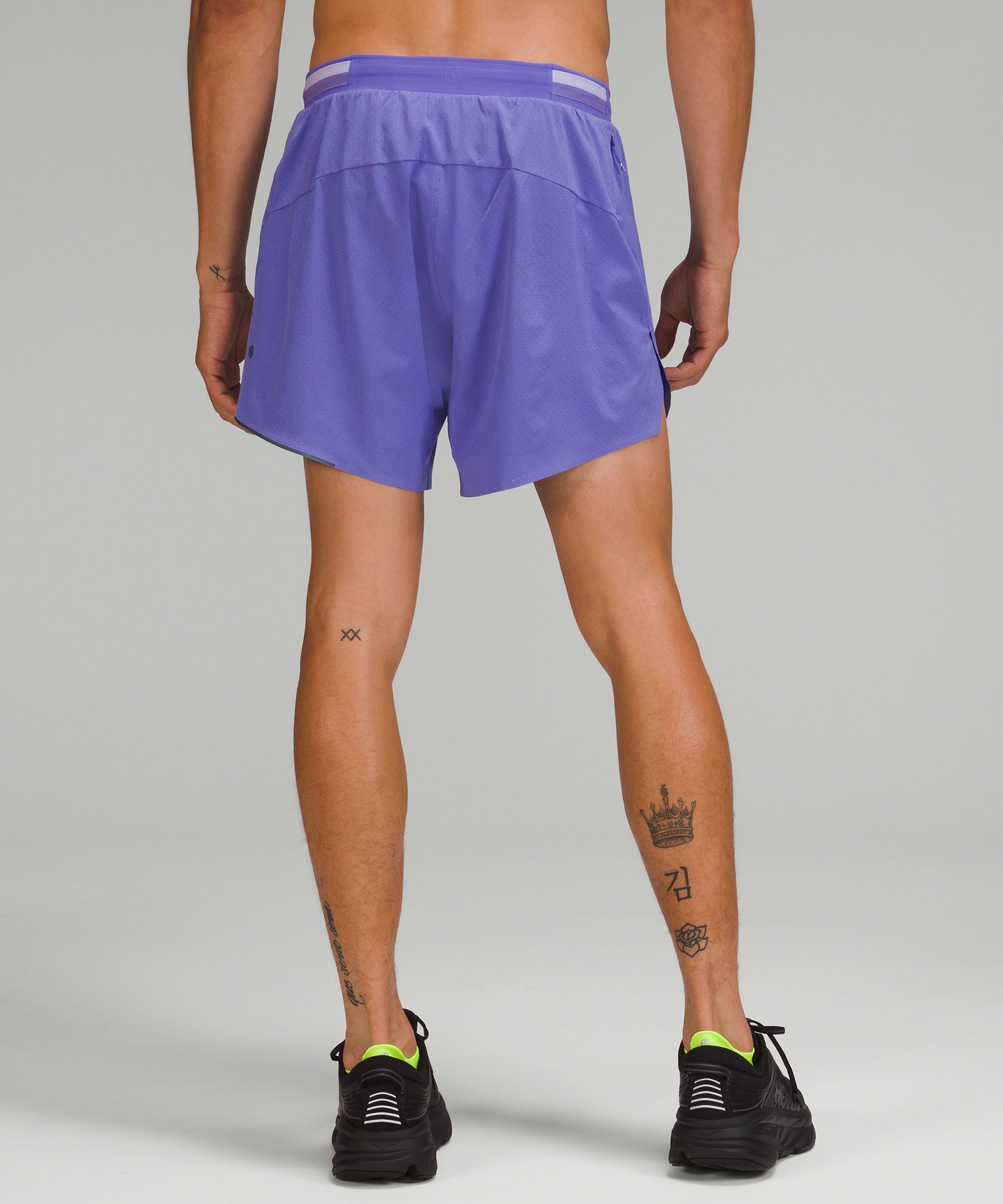 Shop Lululemon Fast And Free Lined Shorts 6" In Charged Indigo