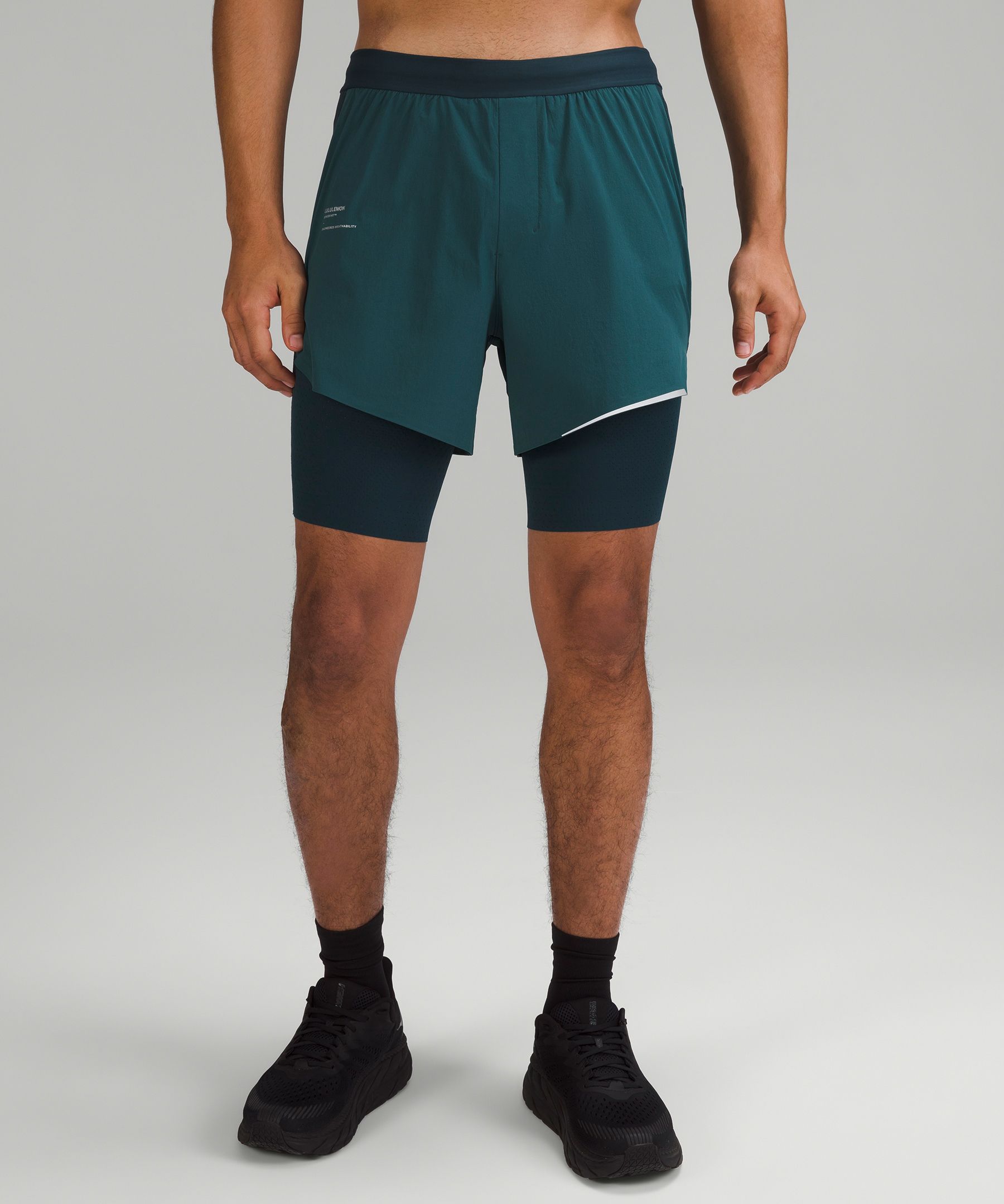 Lululemon athletica SenseKnit Composite Running Short, Men's Shorts