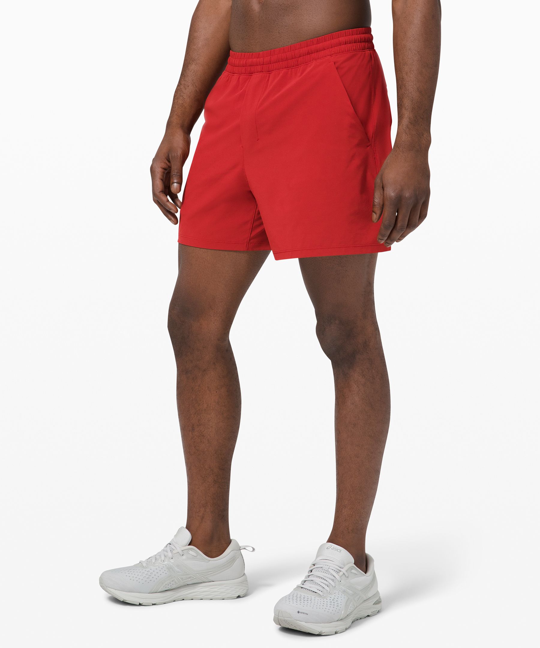 lululemon shorts red