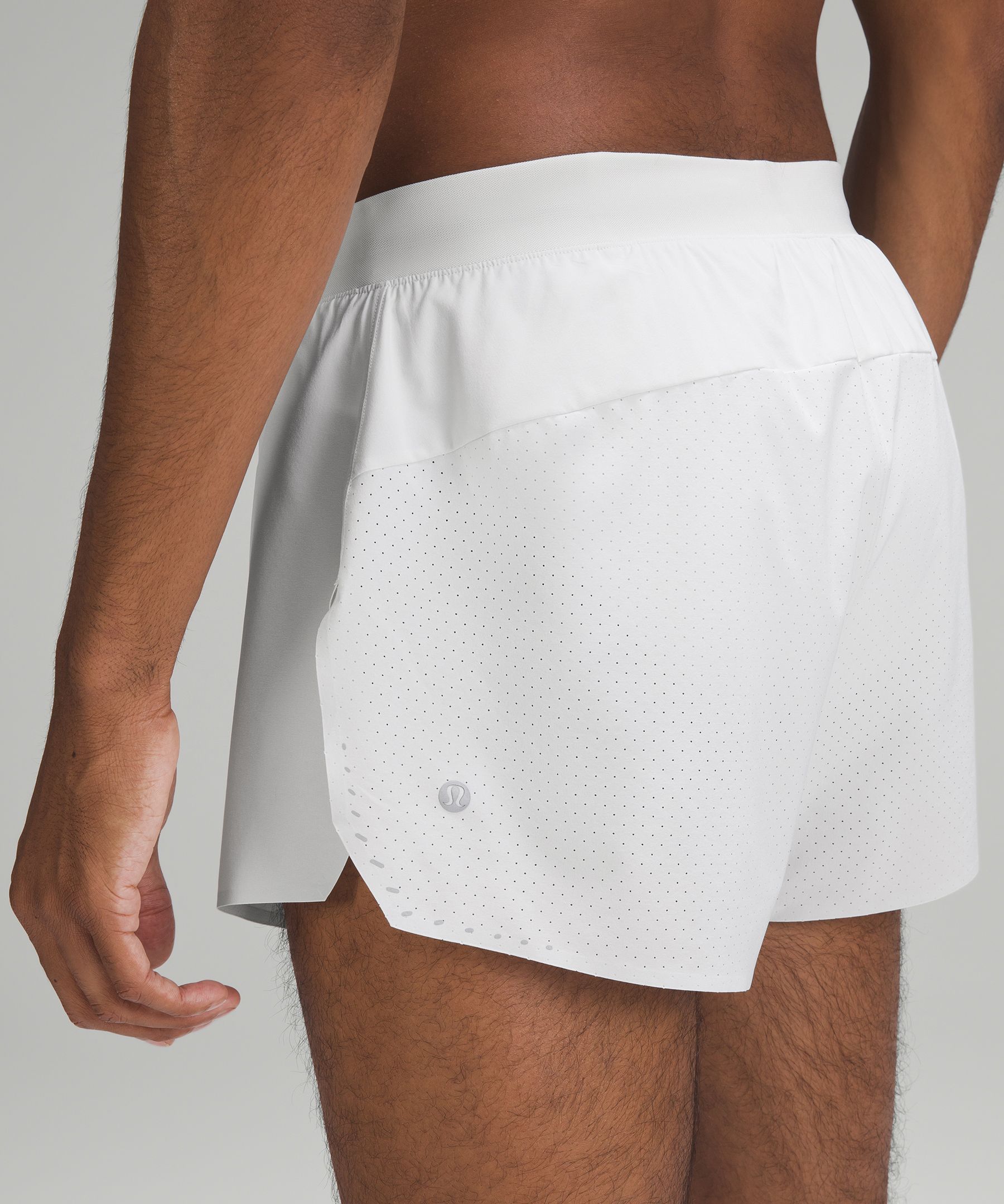 Mens white hot sale lululemon shorts