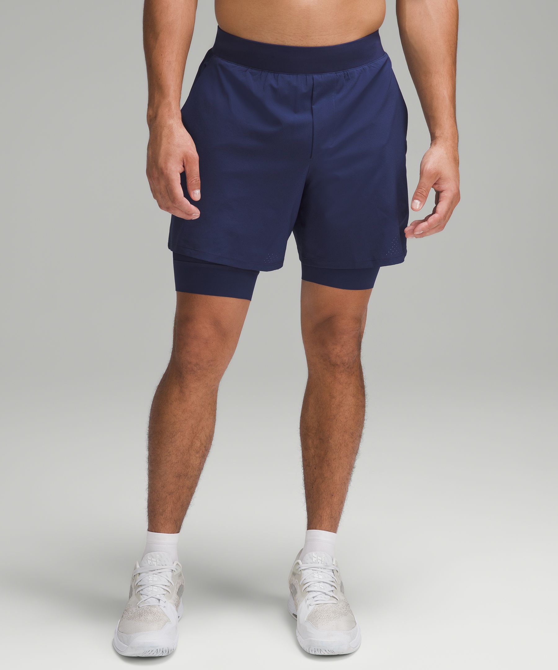 LULULEMON Vented Straight-Leg Perforated Recycled-Swift™ Tennis Shorts for  Men