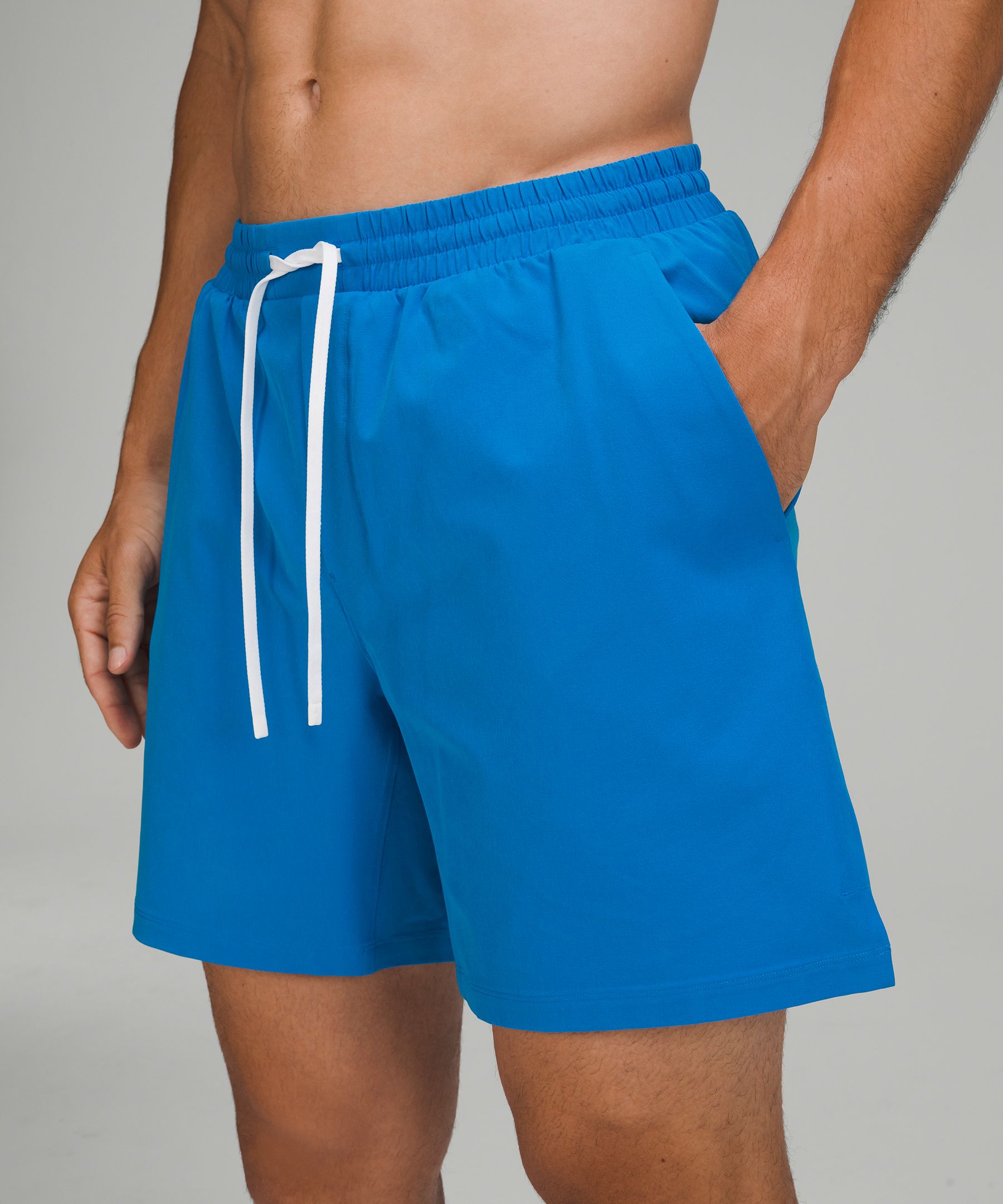 Lululemon - Pool 7" Straight-Leg Recycled Swim Shorts - Blue Lululemon