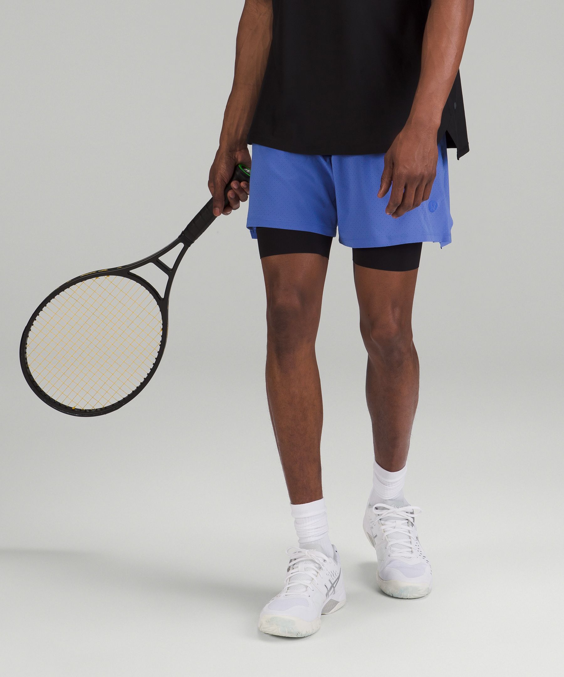 LULULEMON Vented Straight-Leg Perforated Recycled-Swift™ Tennis Shorts for  Men