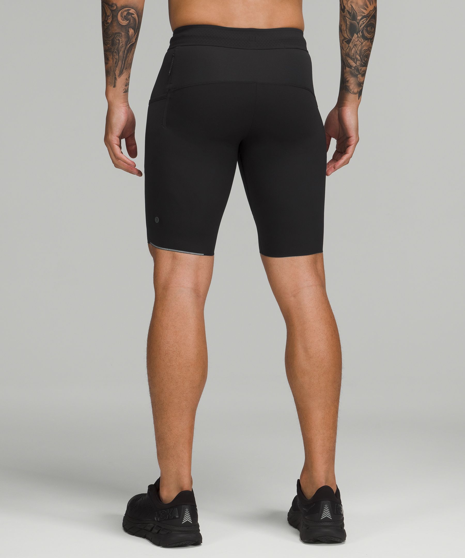 Mens tight yoga on sale shorts