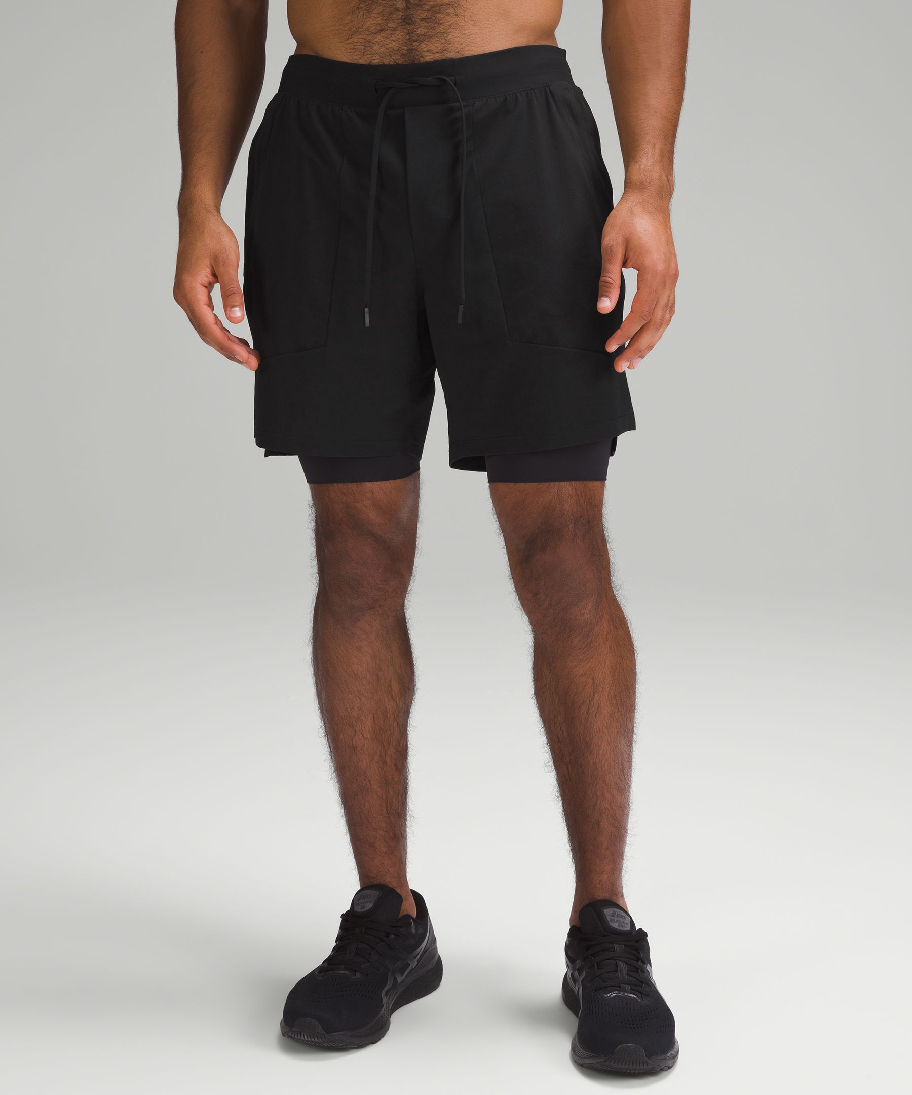 Lululemon Athletica Men's T.H.E. Short 7 in Lined Sz XXL (Black) at   Men's Clothing store