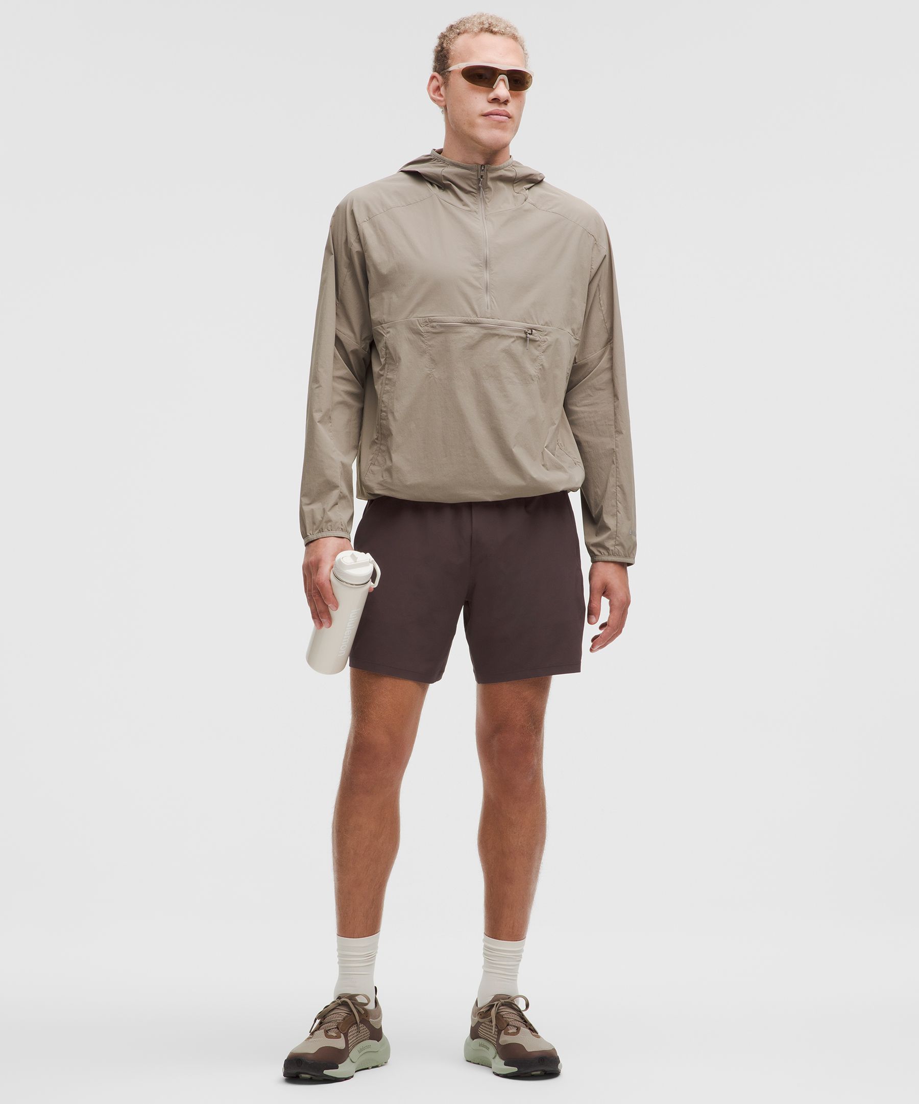 Lululemon Pace Breaker Linerless Short 7" In Brown