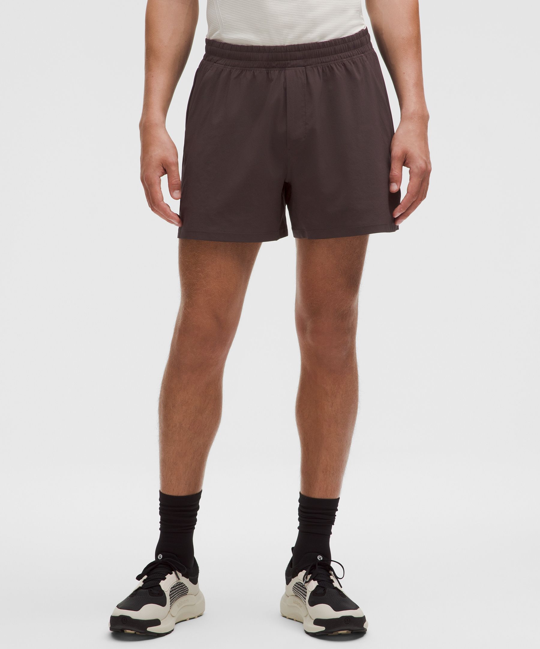 Lululemon Pace Breaker Linerless Short 5" In Neutral