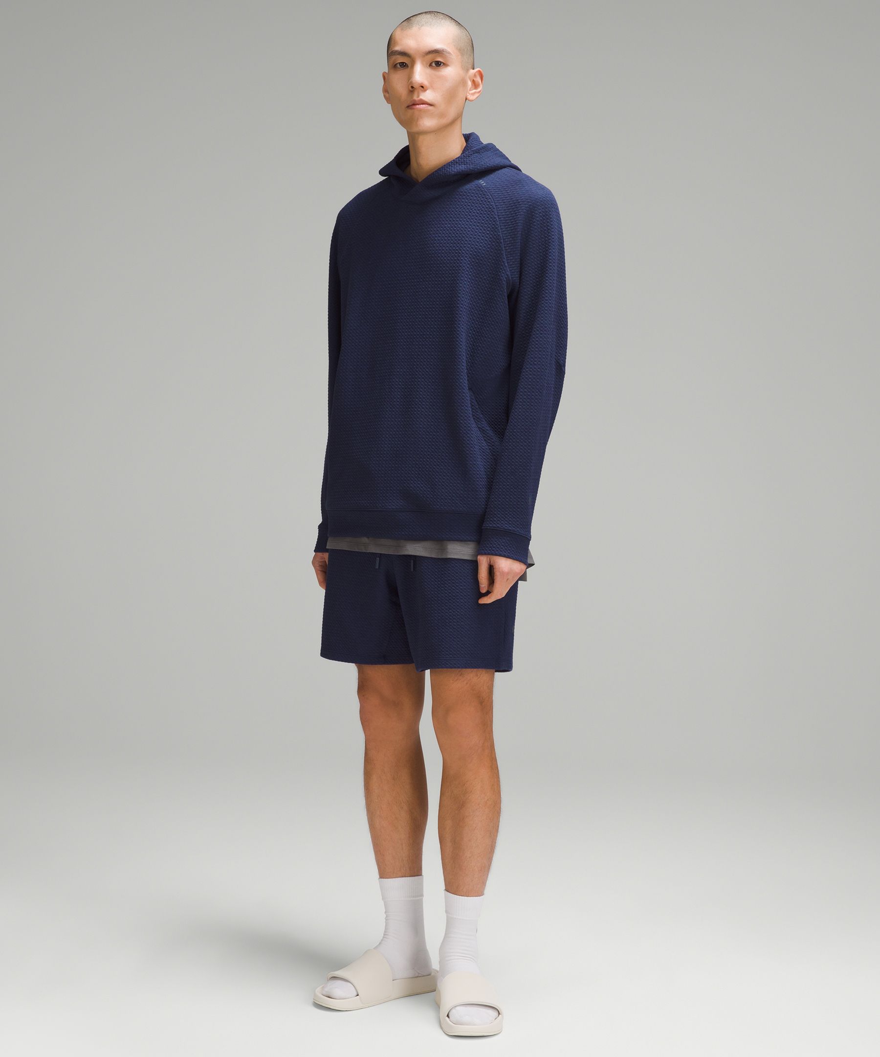 Lululemon Textured Double-knit Cotton Shorts 7"