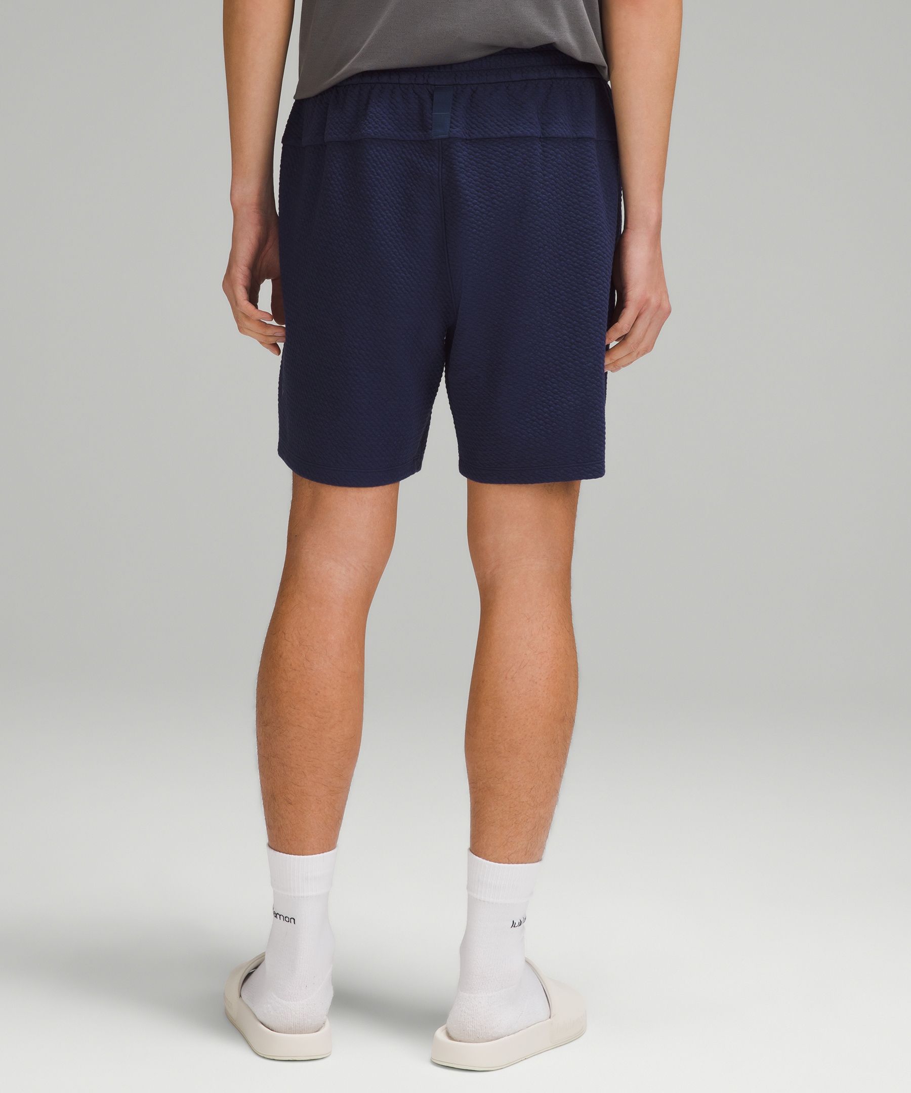 Lululemon Textured Double-knit Cotton Shorts 7"