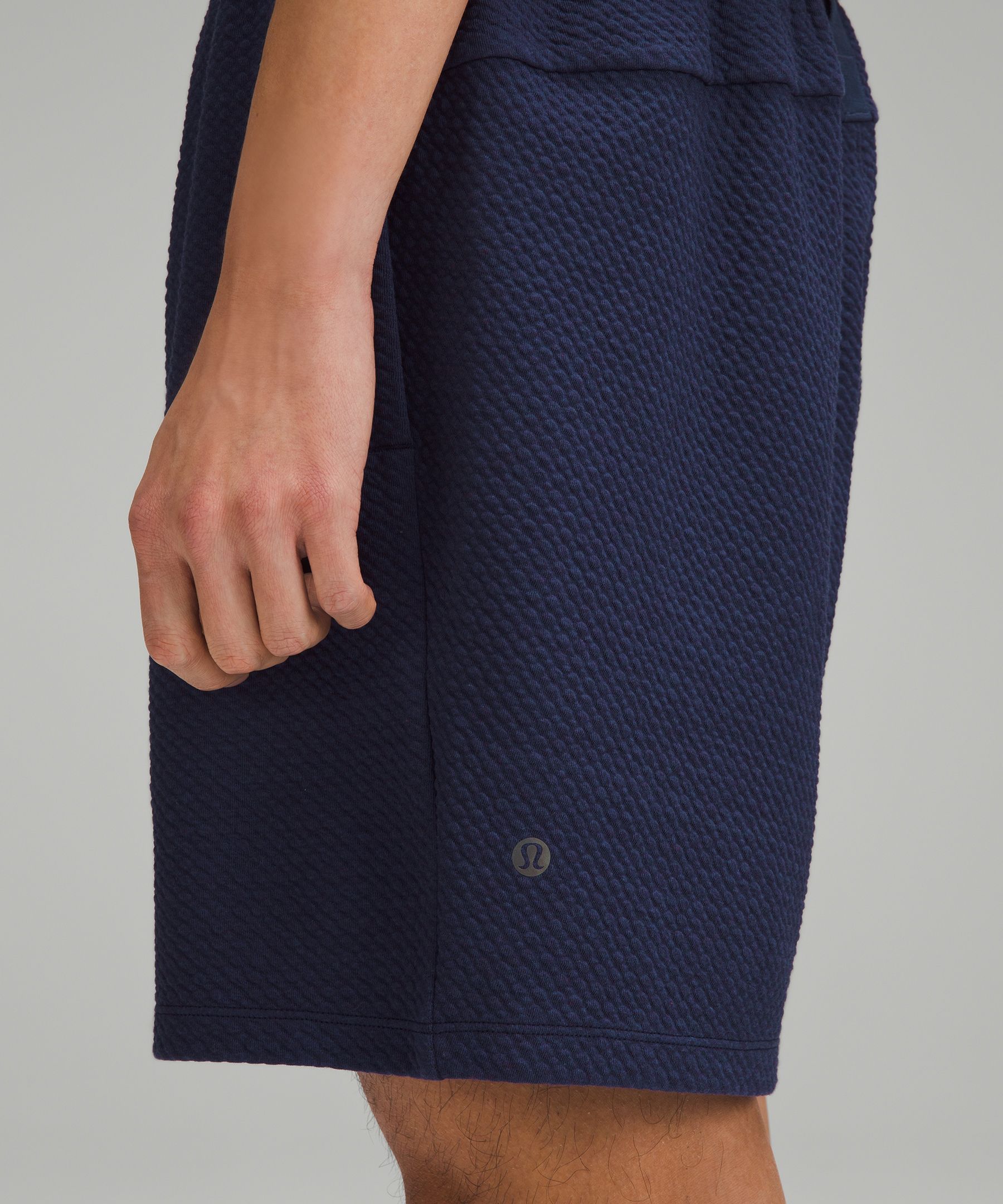 Lululemon Textured Double-knit Cotton Shorts 7"