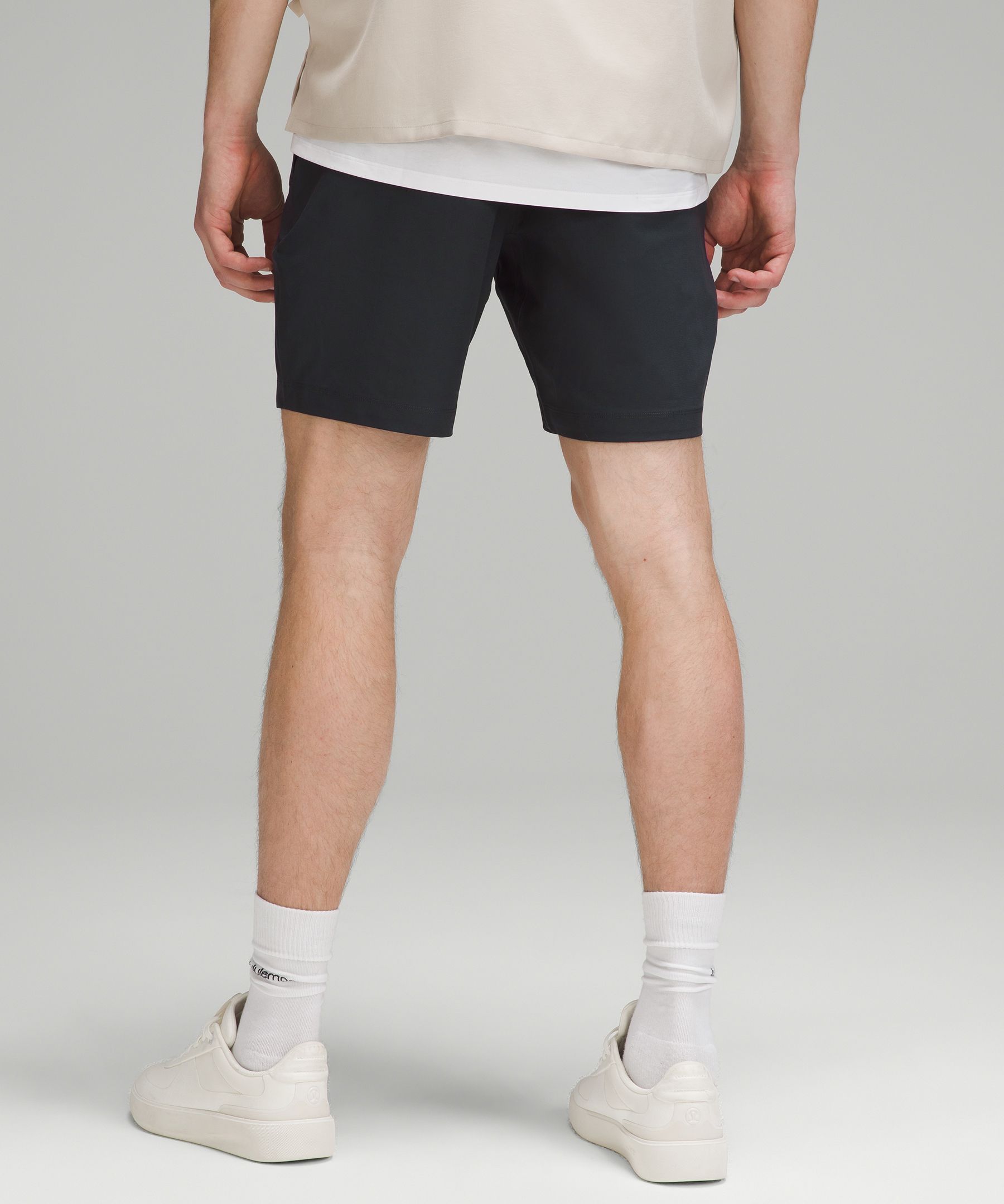 White Commission 10 stretch-nylon shorts, Lululemon