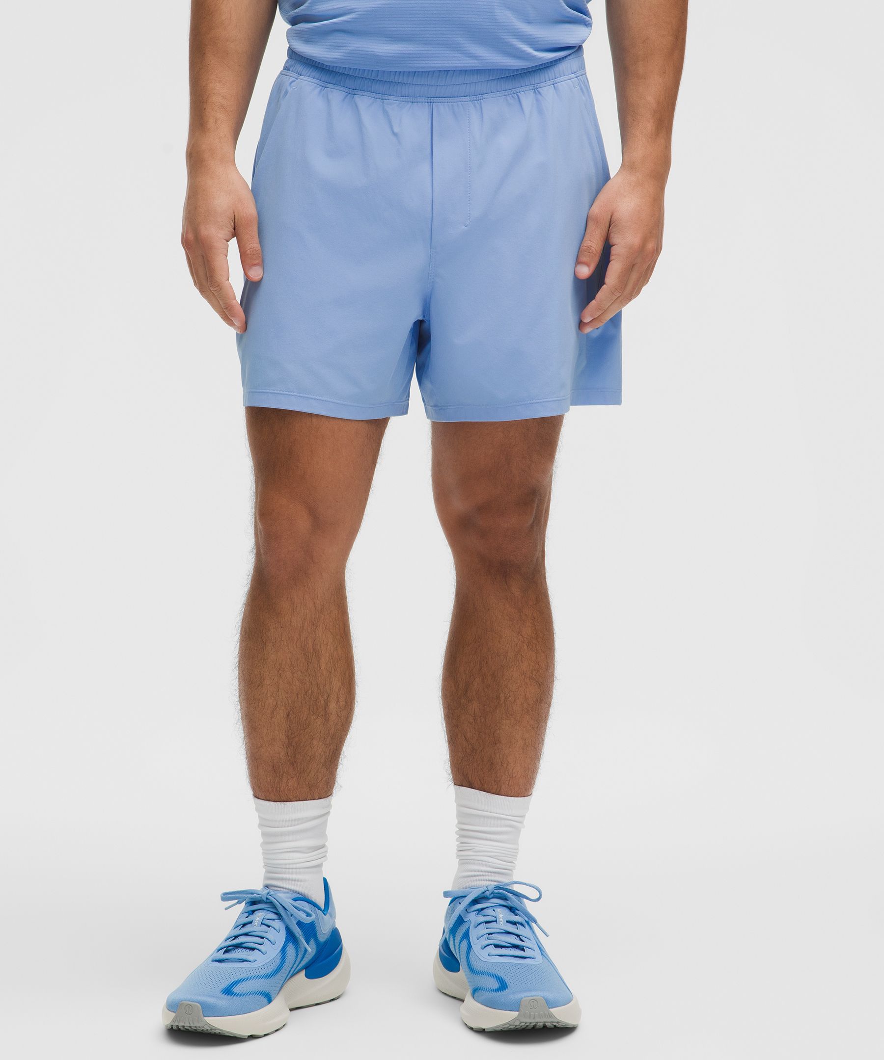 Lululemon Pace Breaker Lined Short 5" In Blue