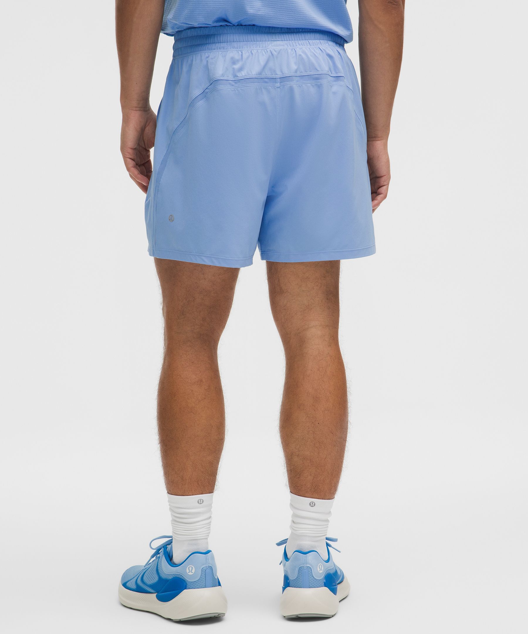 Lululemon Pace Breaker Lined Short 5" In Blue
