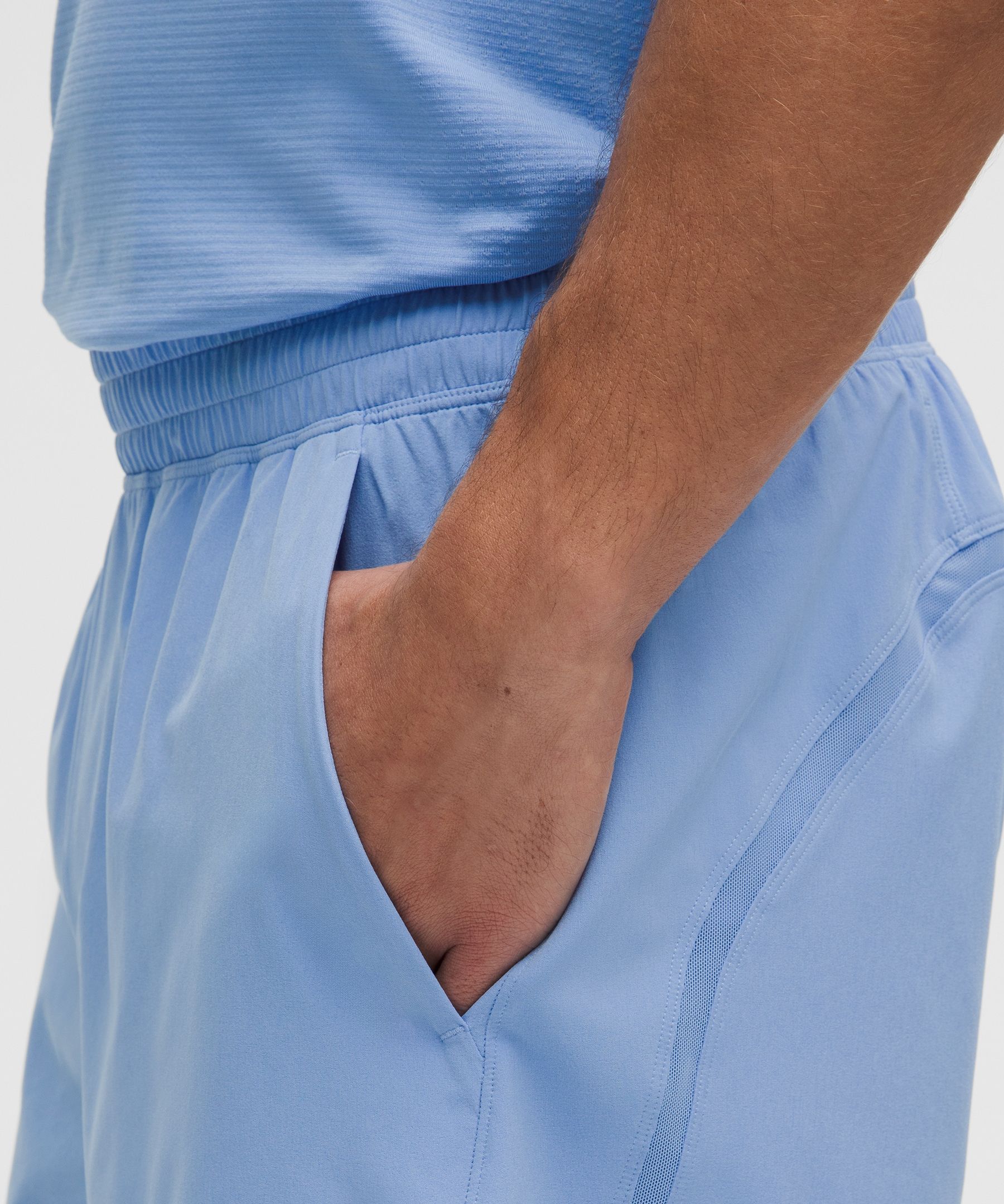 Lululemon Pace Breaker Lined Short 5" In Blue