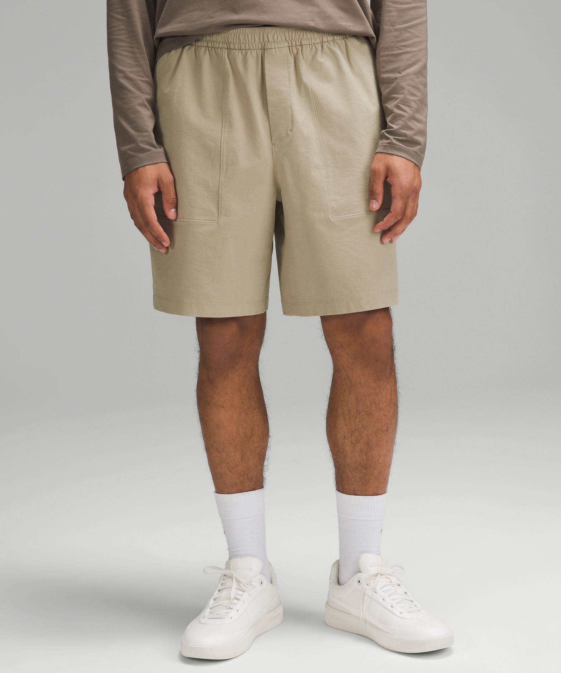 Lululemon Bowline Shorts 8" Stretch Cotton Versatwill In Neutral