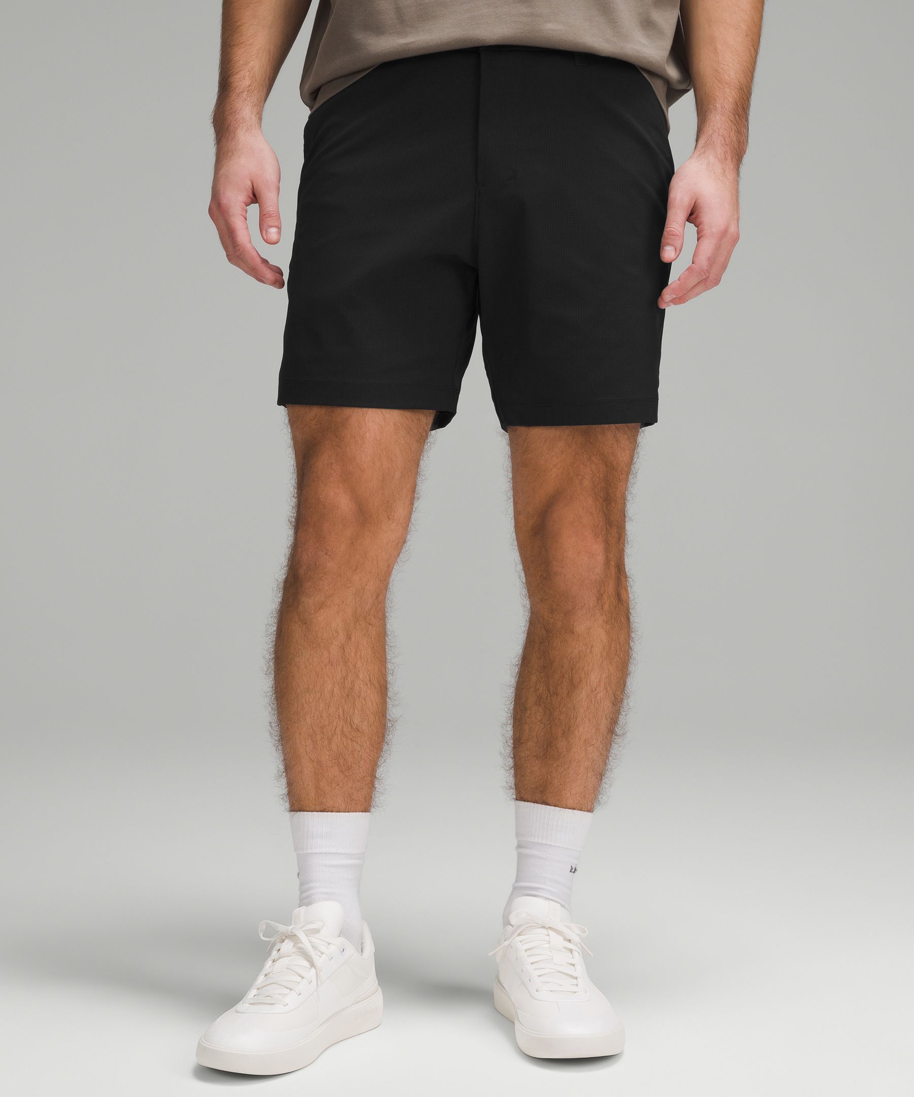 Shop Lululemon Abc Classic-fit Shorts 7" Wovenair