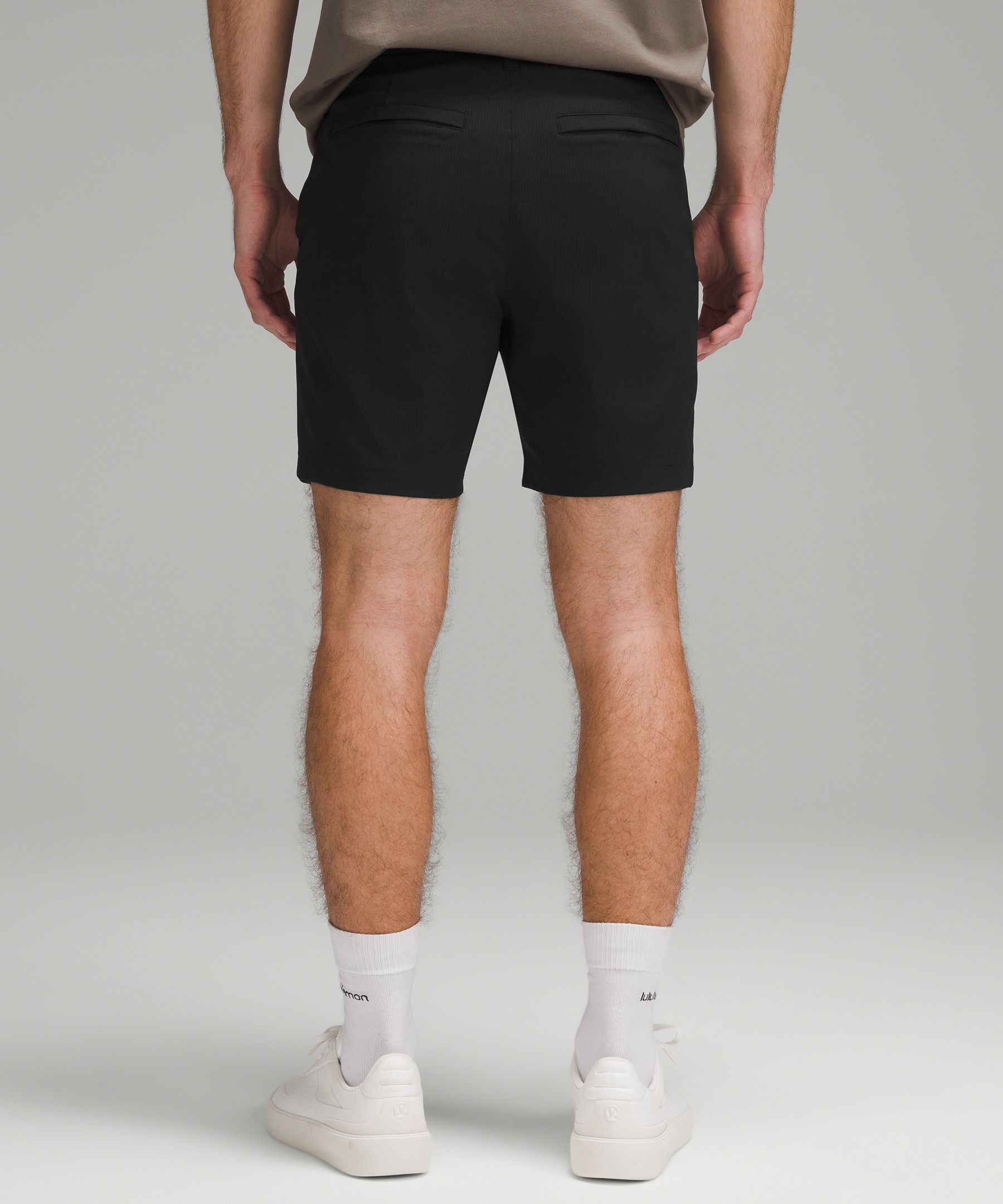 Shop Lululemon Abc Classic-fit Shorts 7" Wovenair