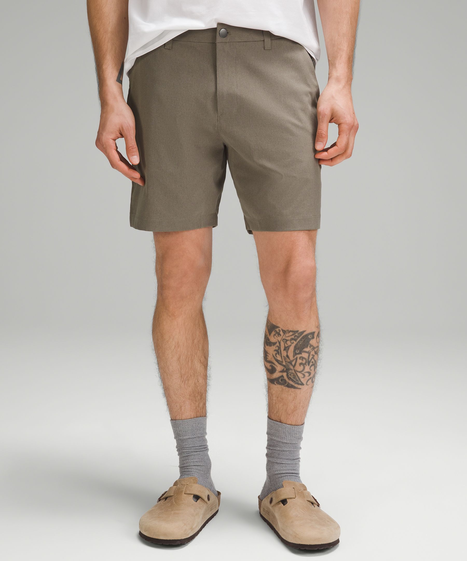 Lululemon mens khaki sales shorts