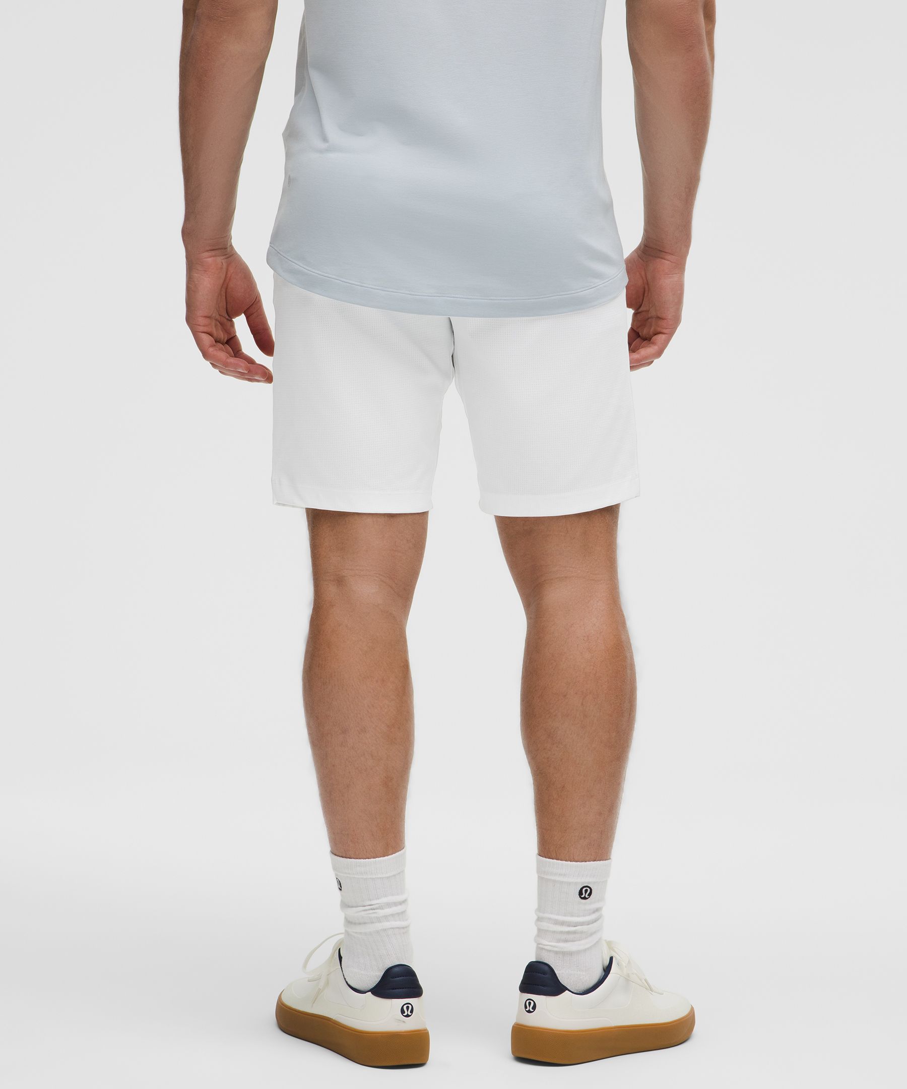Lululemon Abc Classic-fit Short 9" Wovenair In Blue